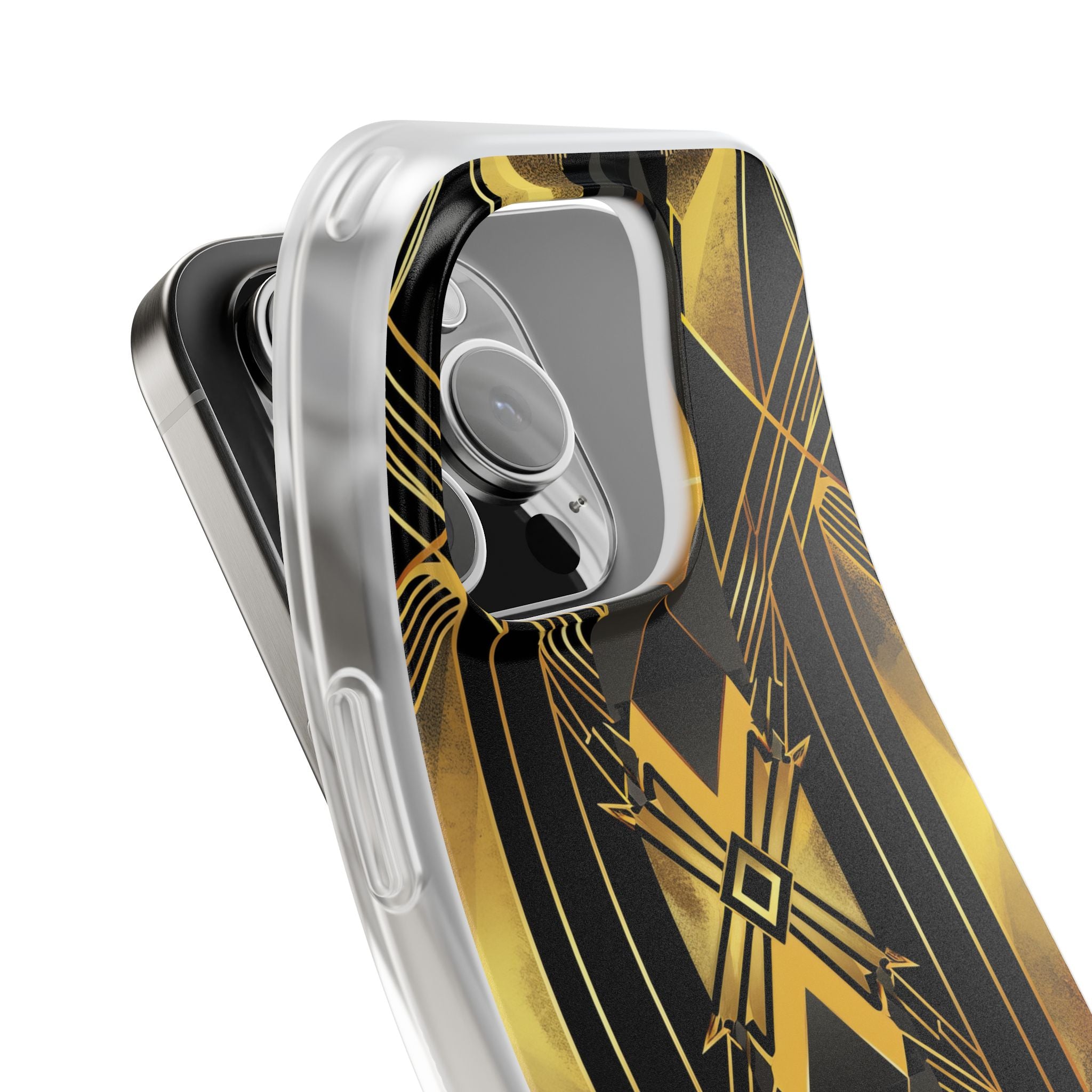 Golden Diamond Radiance iPhone 16 Pro Case - Soft