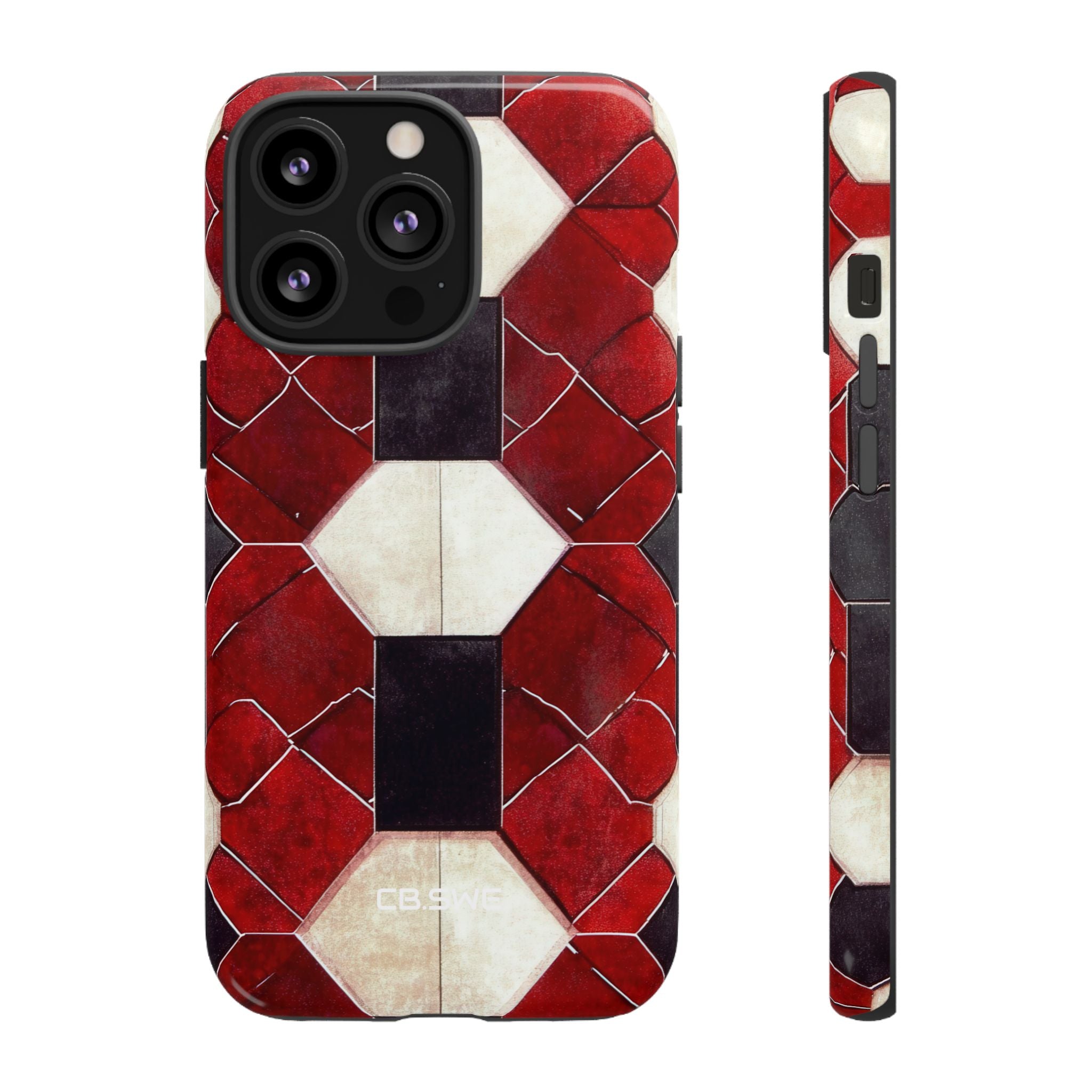 Kaleidoscope Geometric Hexagon Real Gothic Low Resolution iPhone 13 - Tough