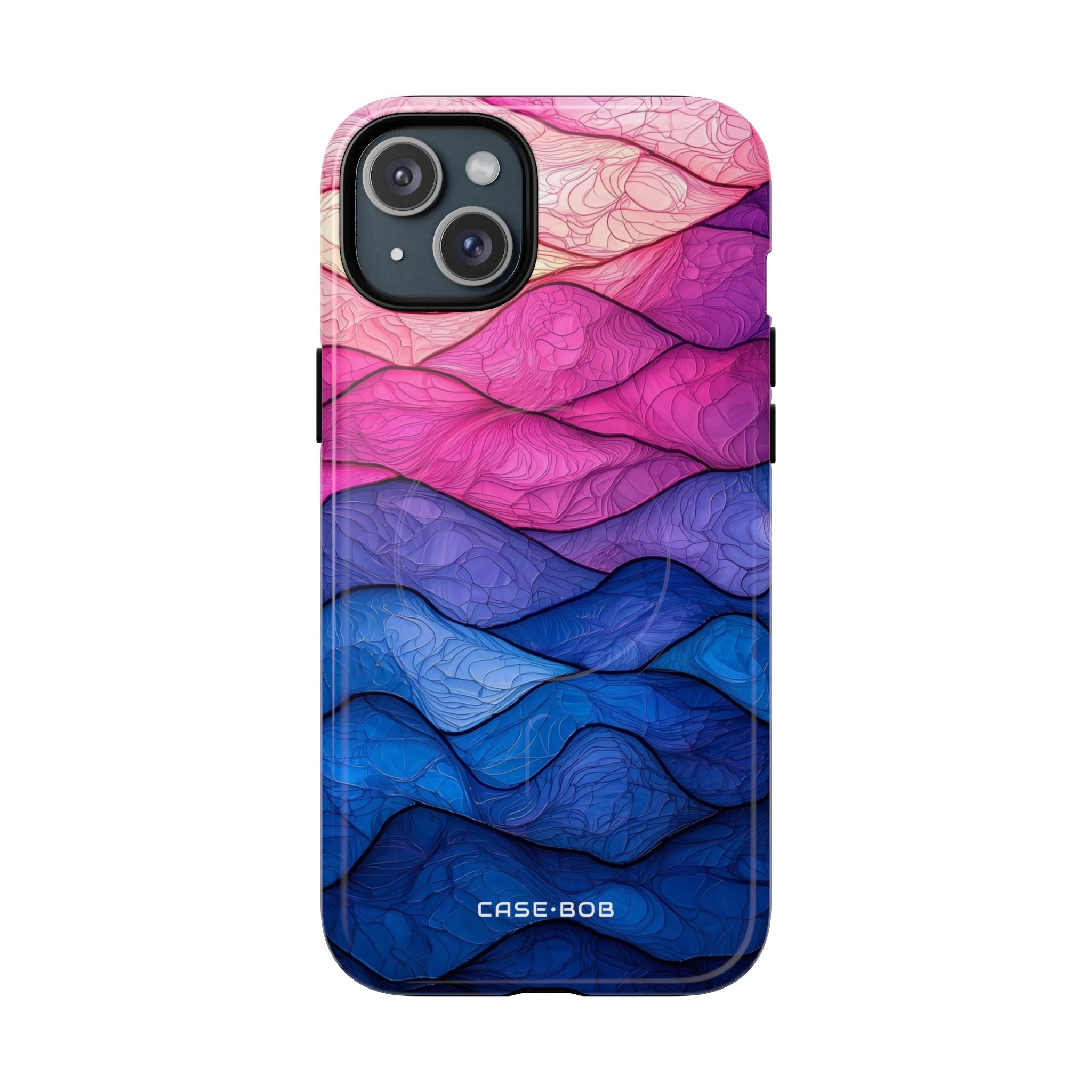 Wavy Vein Gradient iPhone 15 Plus Case - Tough+