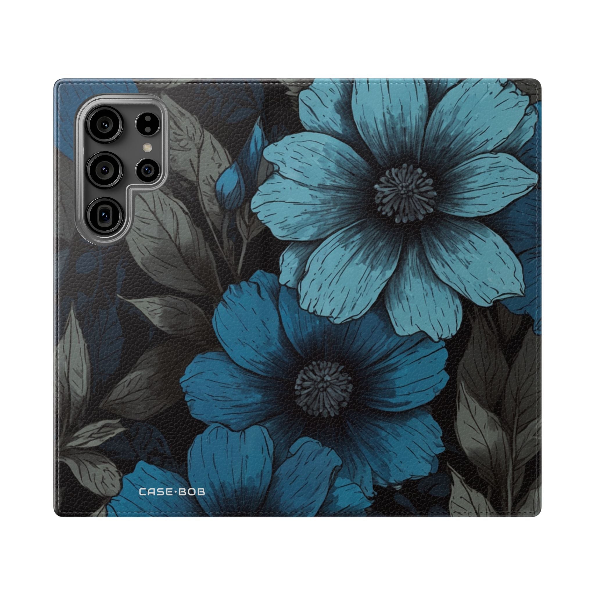 Blue Petal Bloom - Samsung S23 Ultra Case - Wallet