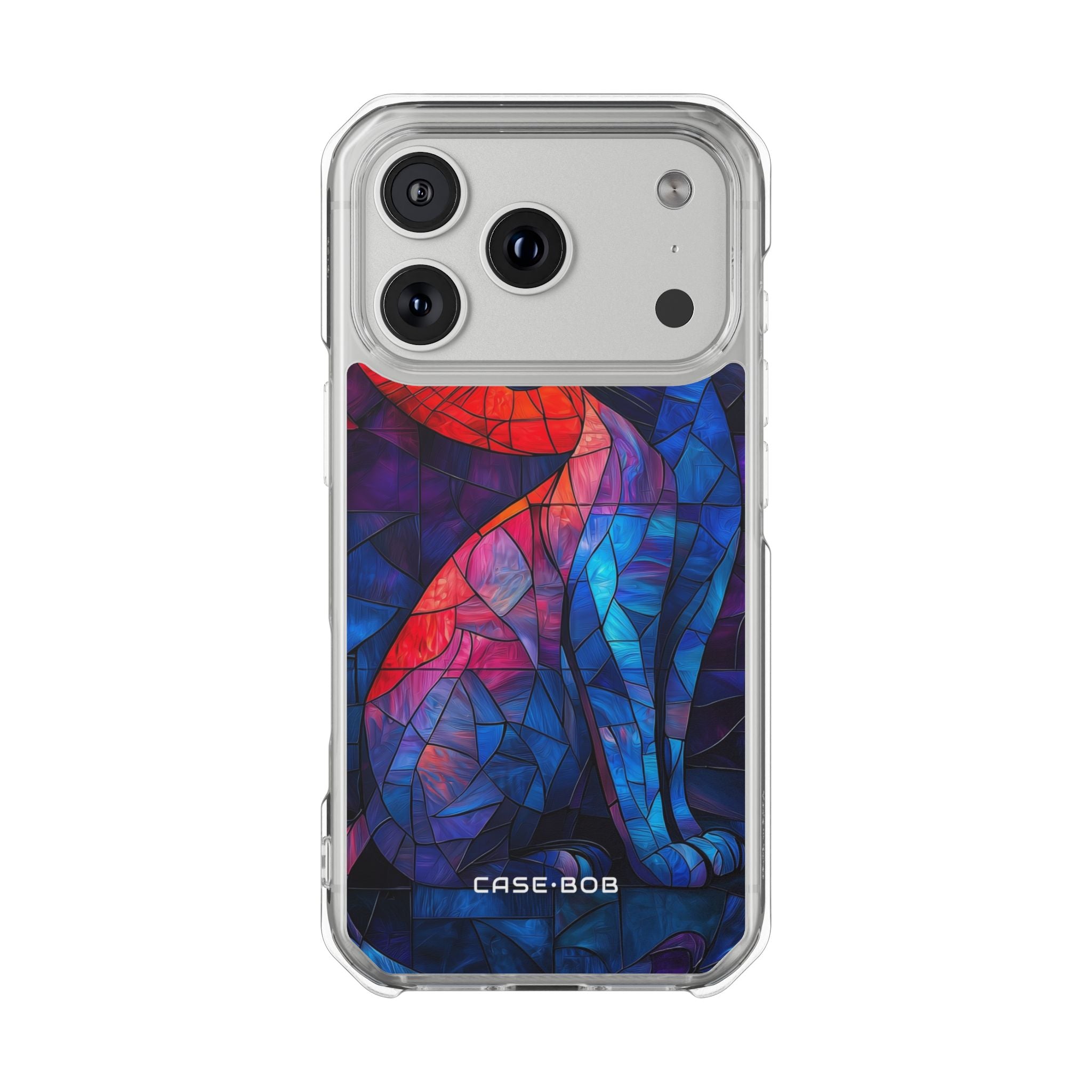 Stained Glass Cat iPhone 17 Pro Case - Impact