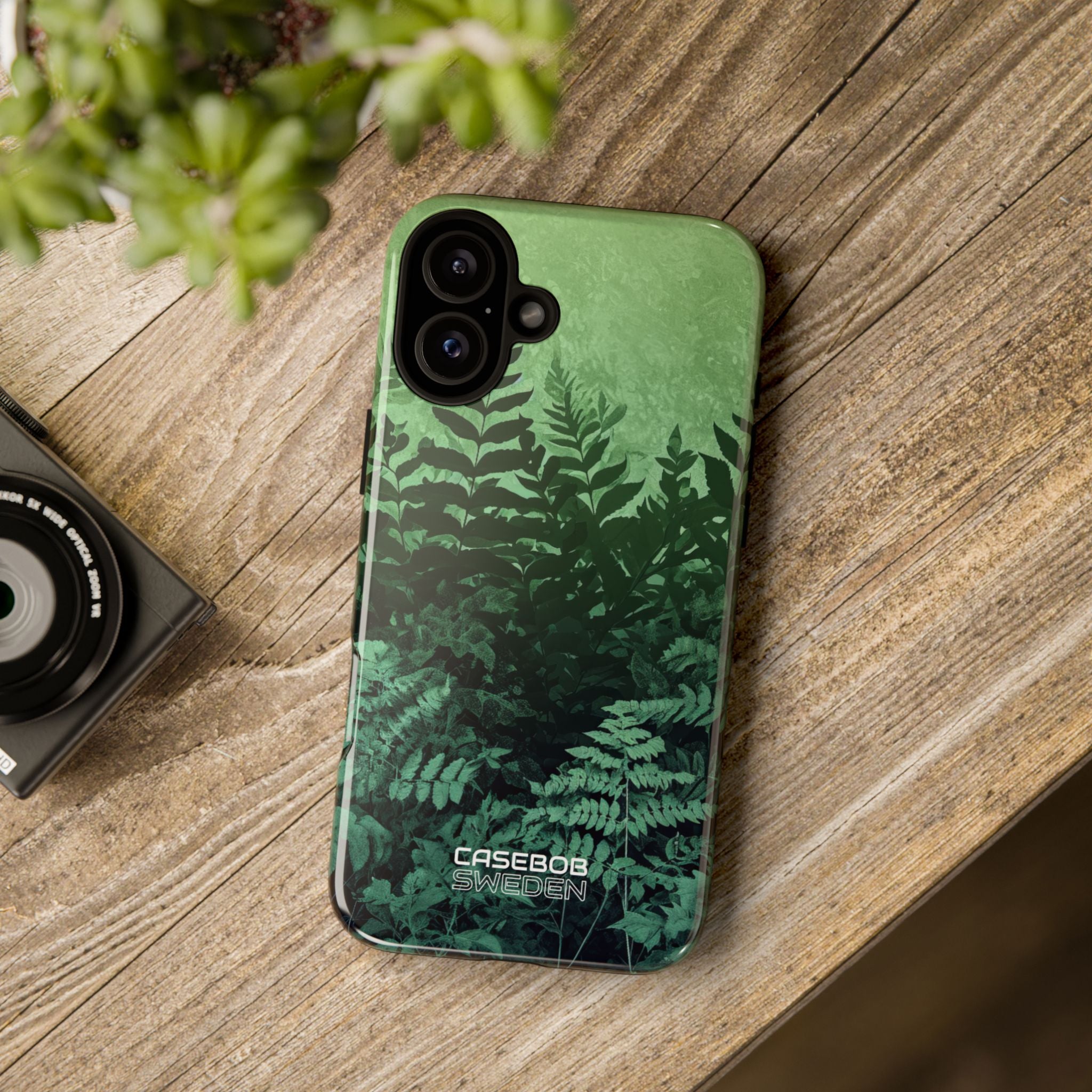Verdant Fern Silhouettes iPhone 16 - Tough