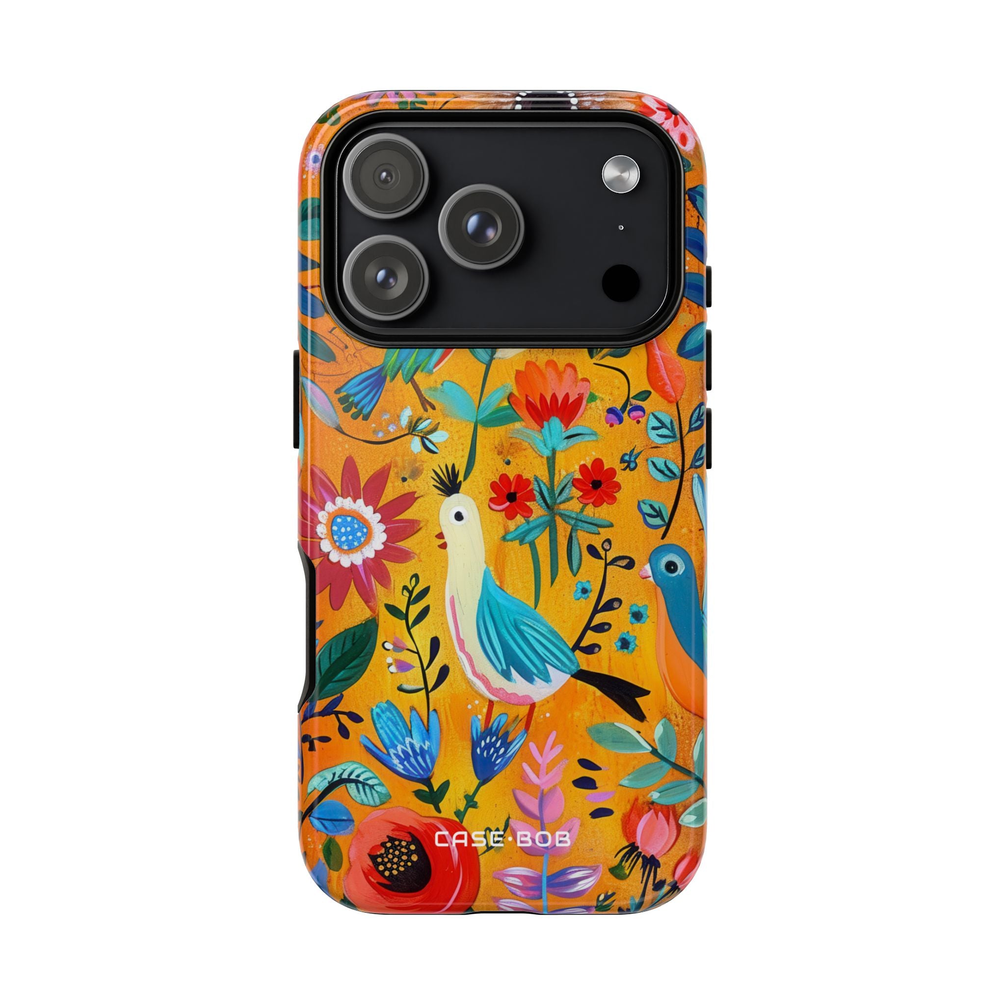 Colorful Birds Bloom iPhone 17 Pro Case - Tough