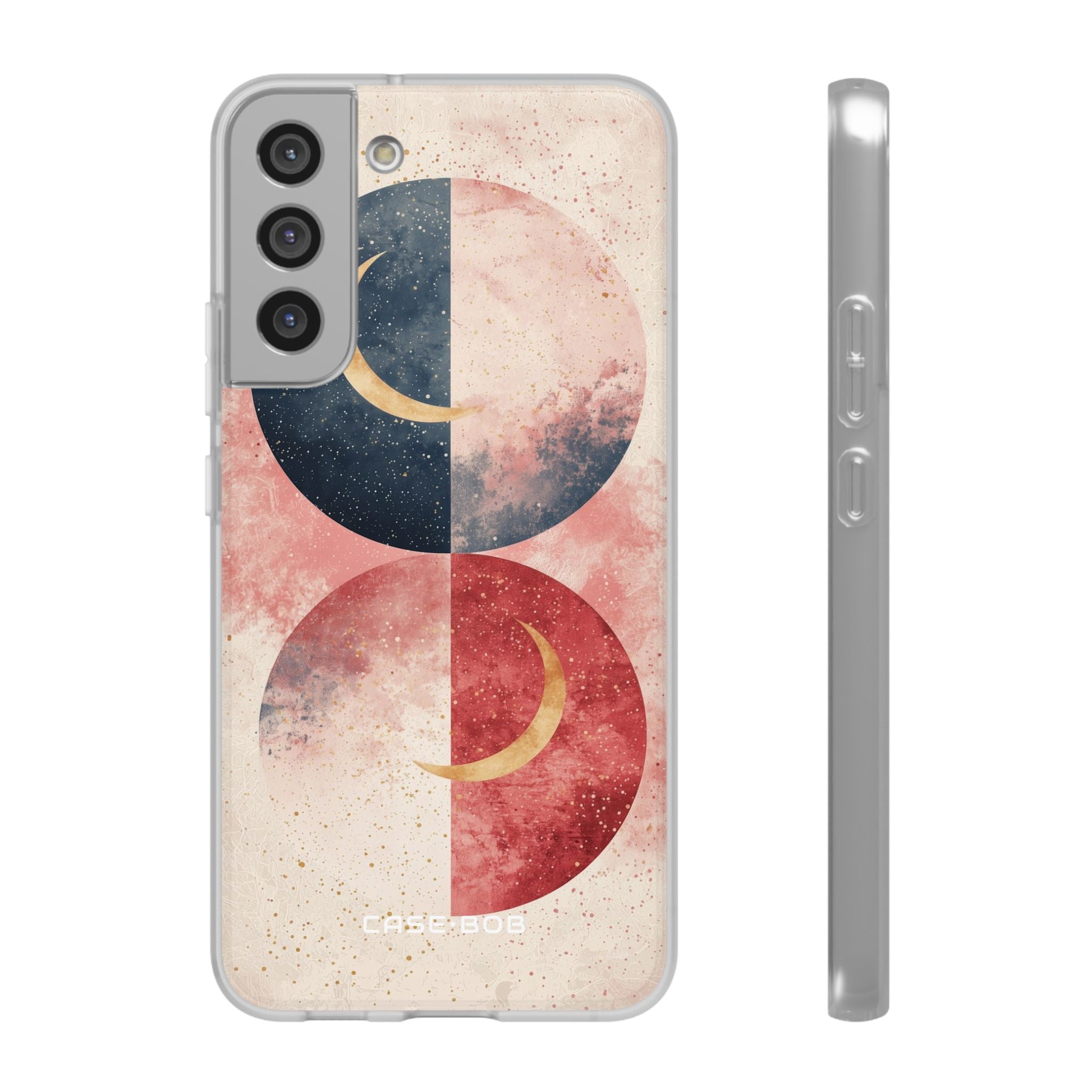 Golden Crescent Circles Samsung S22 Plus Case - Soft