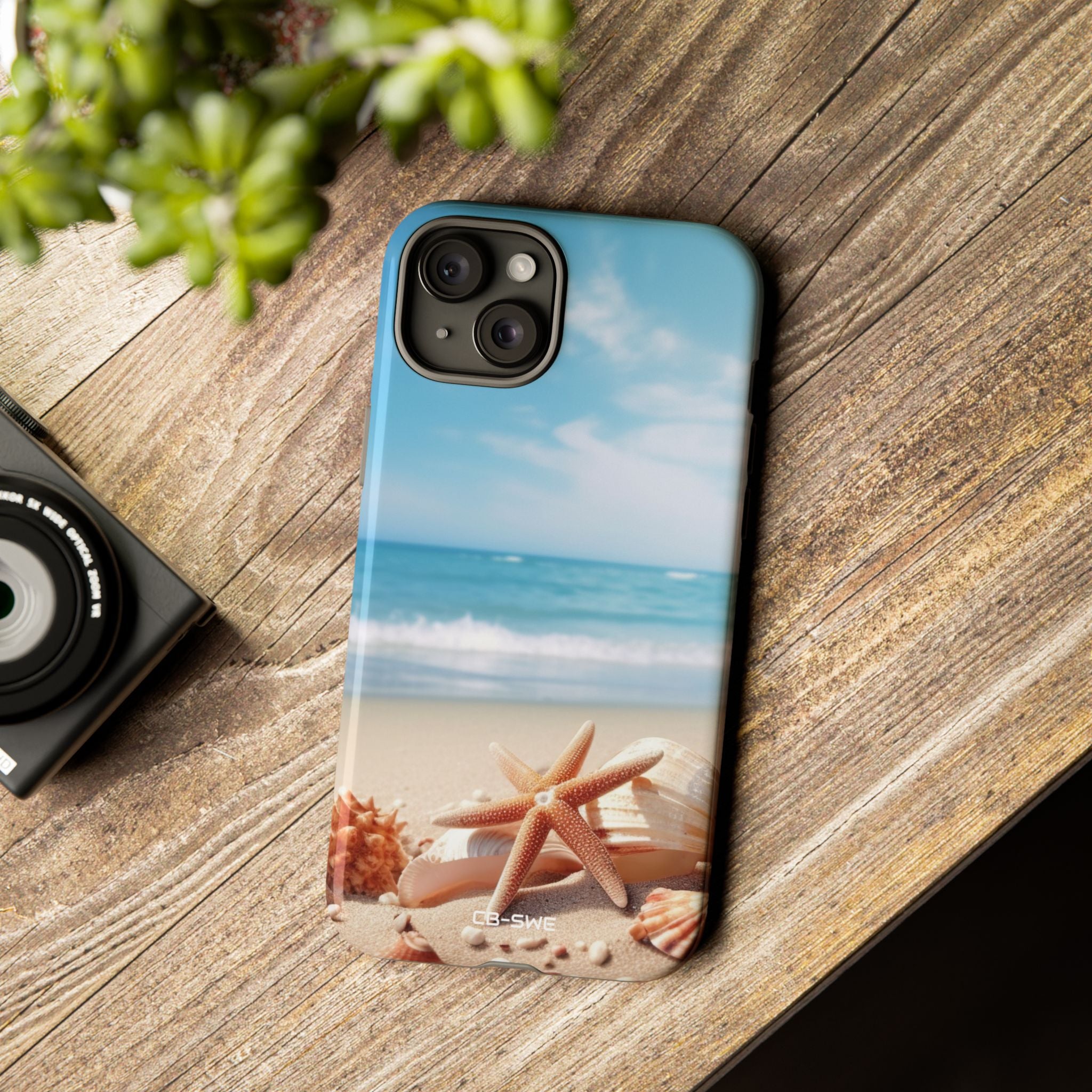 Shells Rest Beneath Waves - iPhone Case