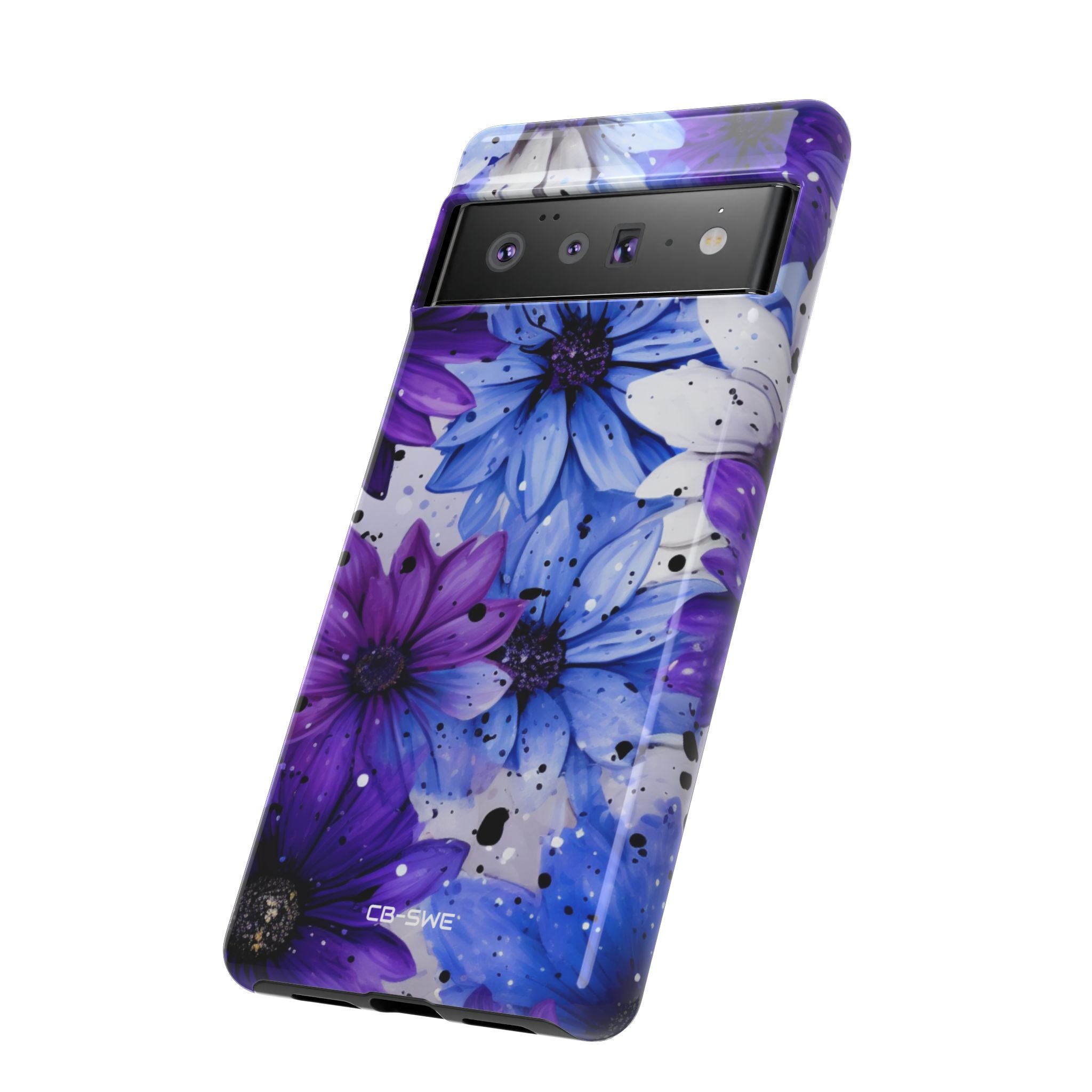 Vivid Splattered Blooms - Google Pixel Case