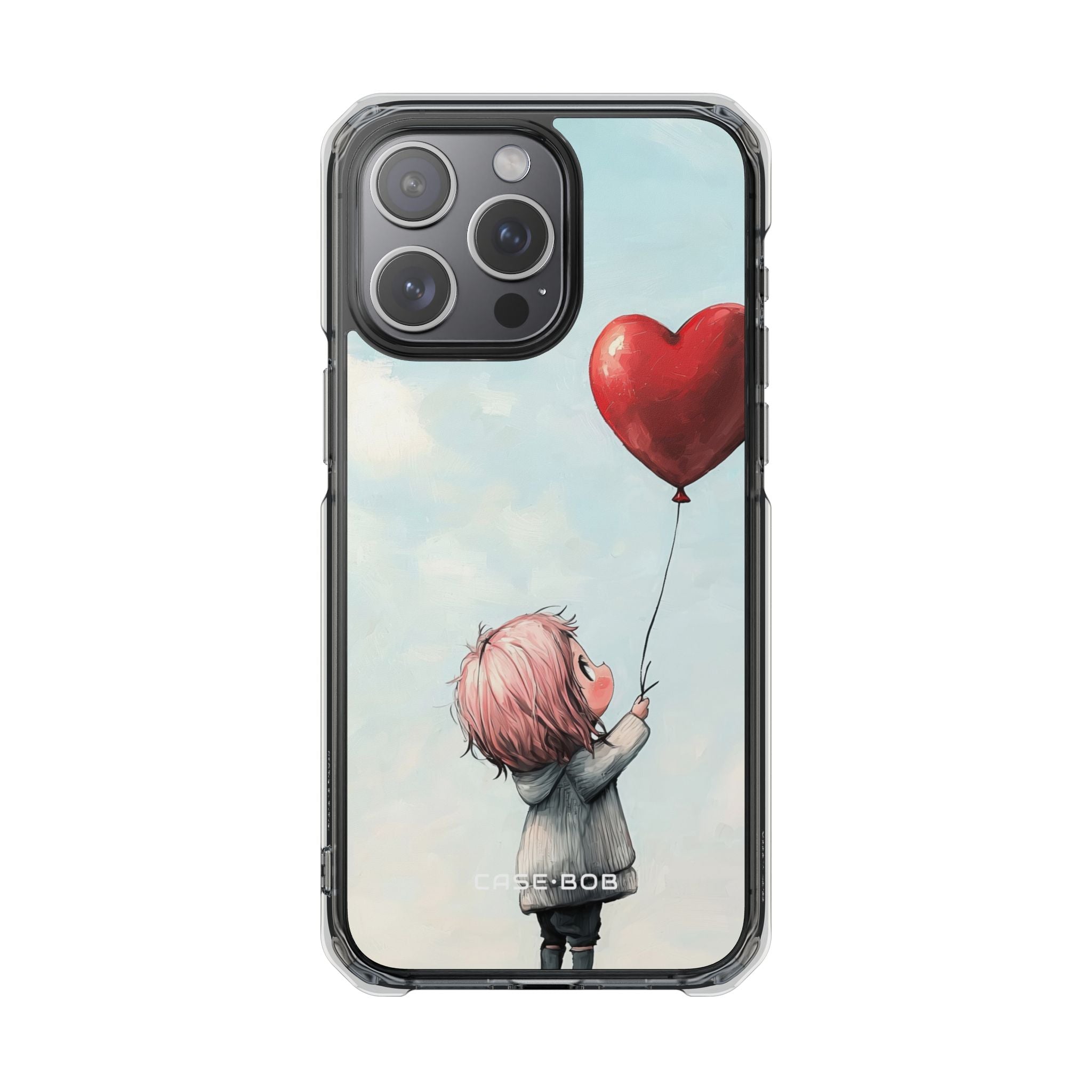 Heart Balloon Glow iPhone 15 Pro Max Case - Impact
