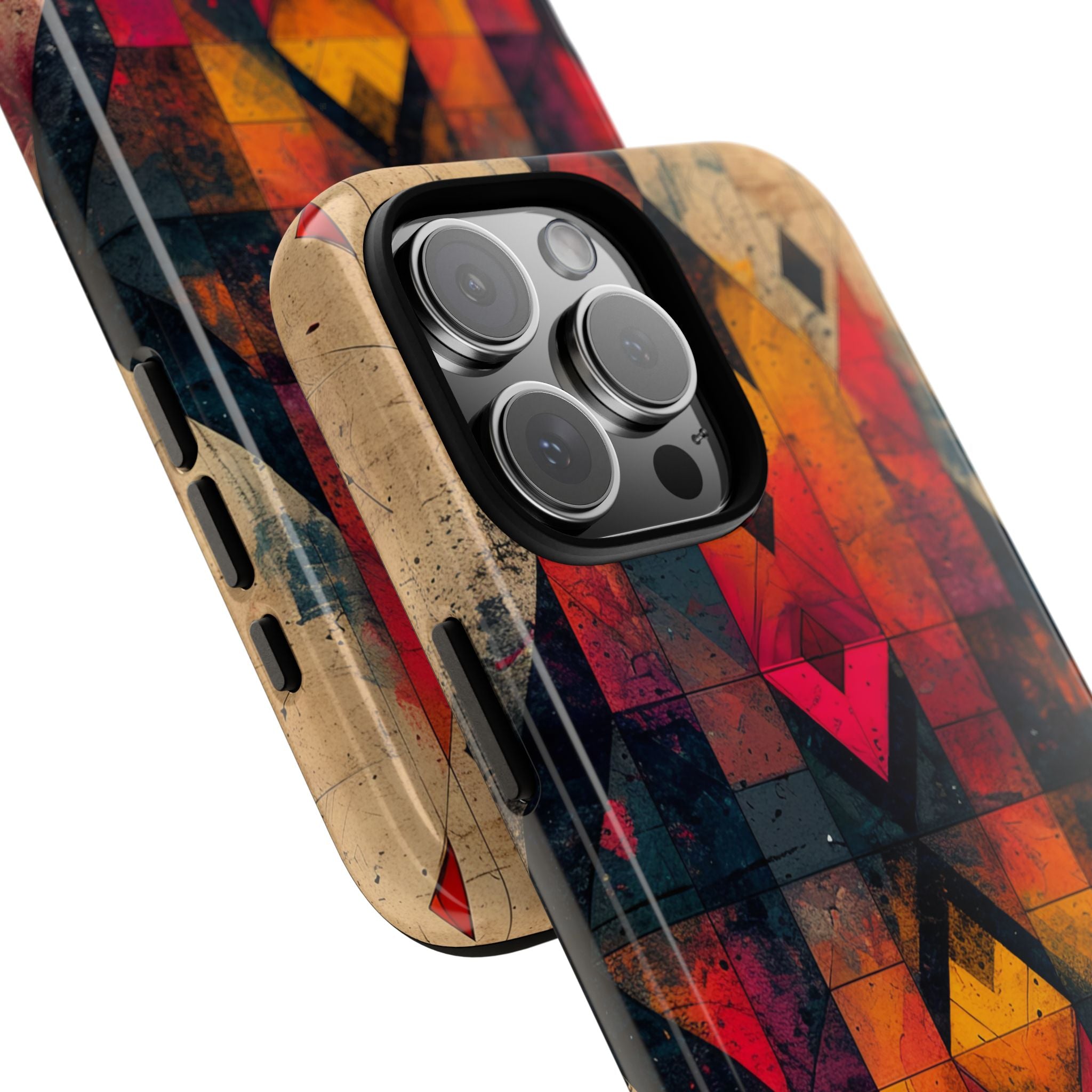 Fiery Symmetry Fusion iPhone 16 – Robust