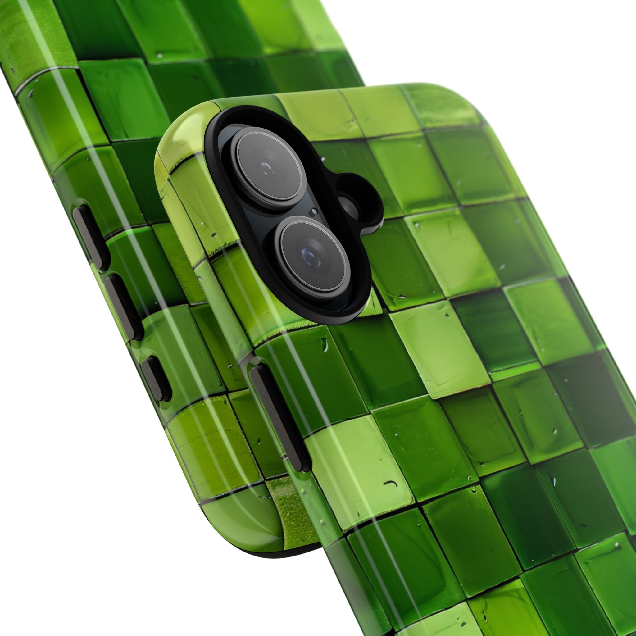 Green Tile Harmony iPhone 16 - Tough