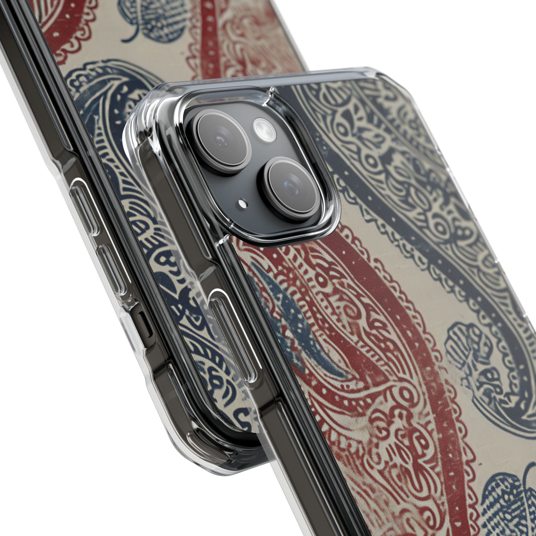 Ornate Paisley Swirl iPhone 15 - Impact Clear+