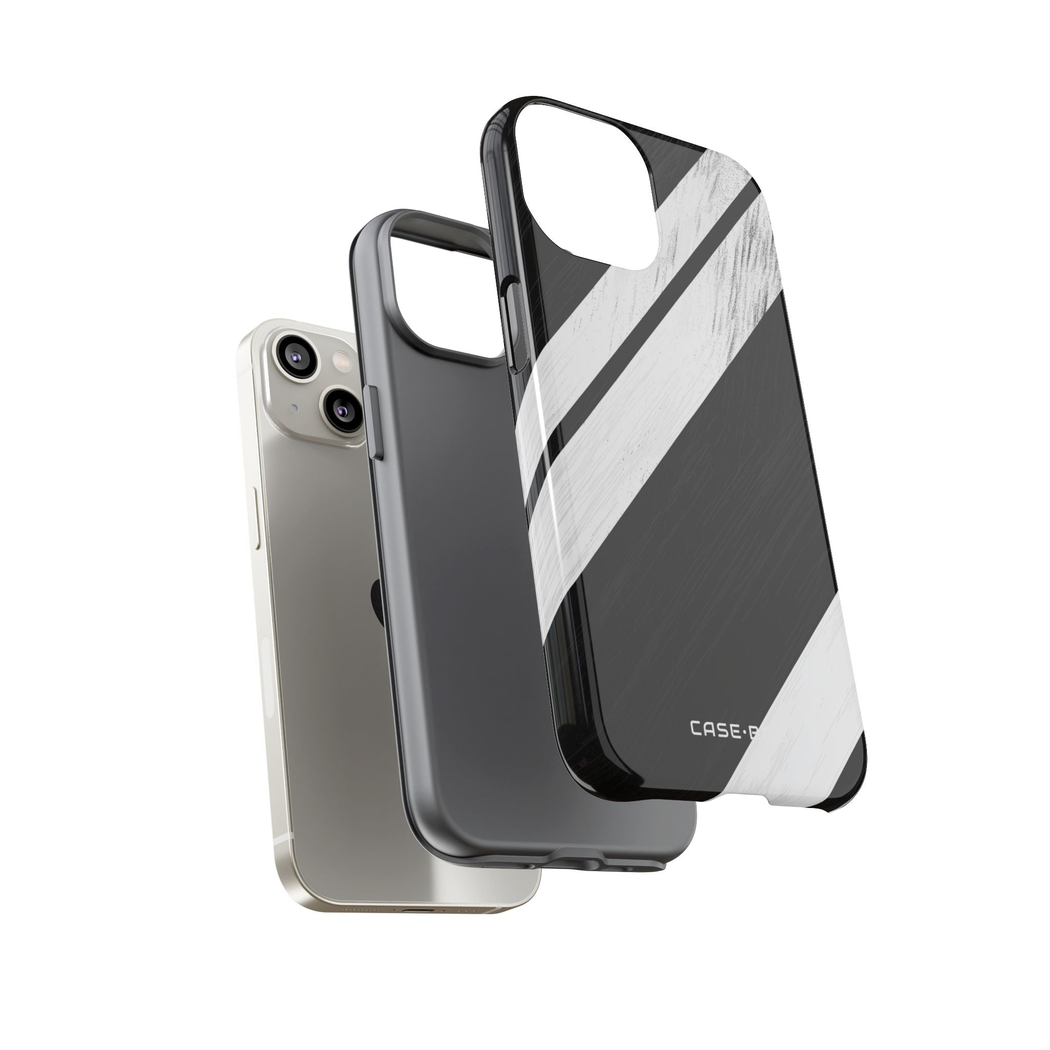 Distressed Stripe Motion iPhone 14 Case - Tough