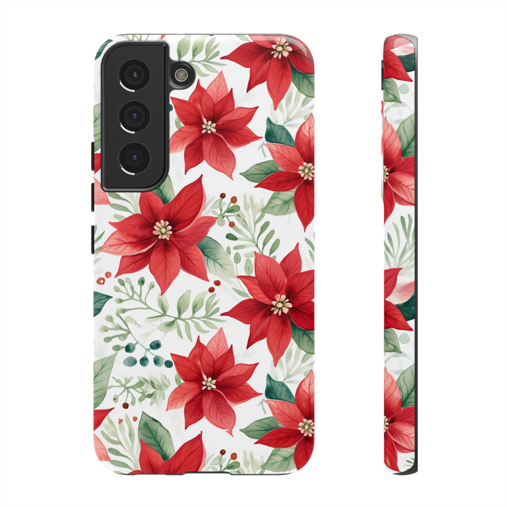 Poinsettias Bloom Bright - Samsung Case
