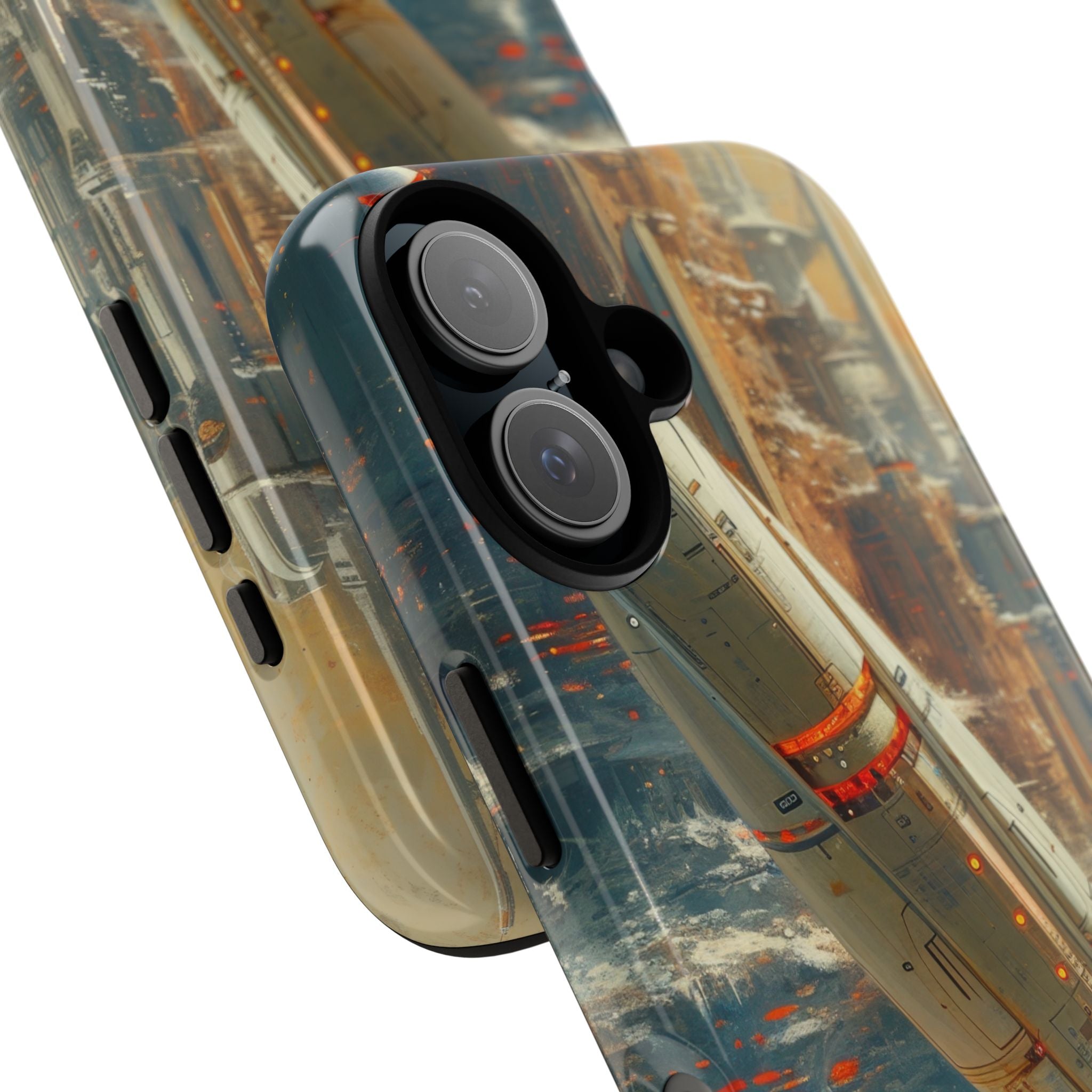 Futuristic Forest Voyage iPhone 16 - Tough