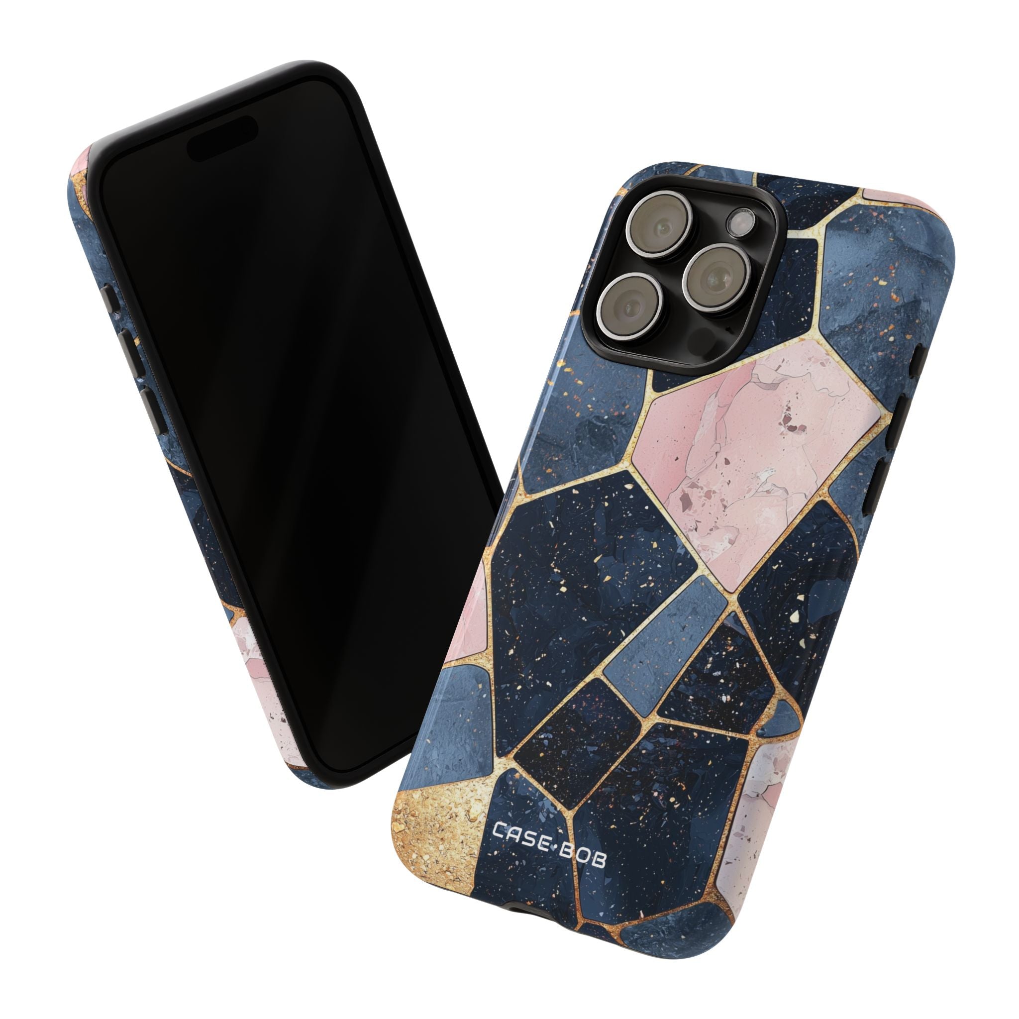 Golden Mosaic iPhone 15 Pro Max Case - Tough