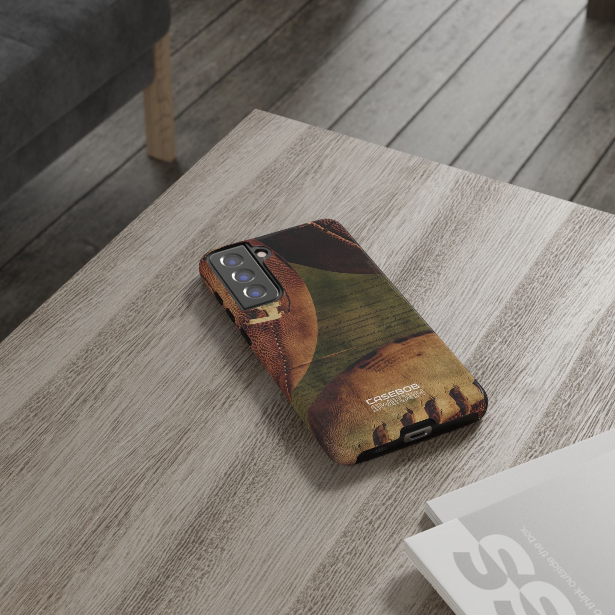 Vintage fodboldteksturer Samsung S21 - Tough