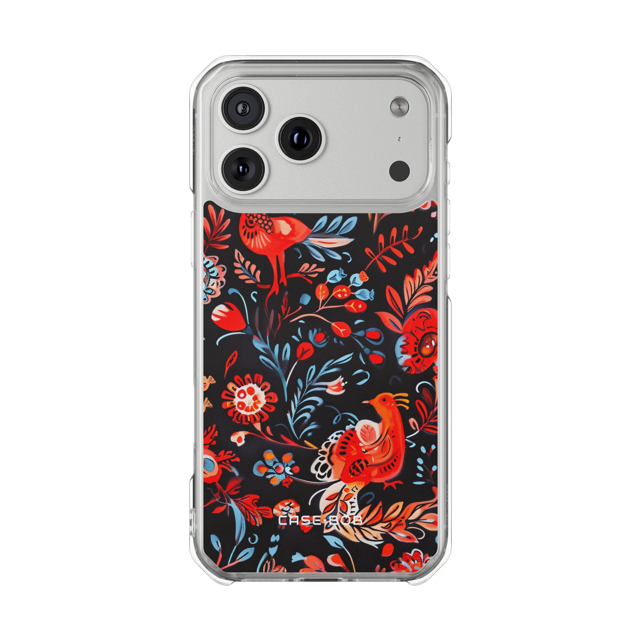 Decoratieve Vogels Crimson iPhone 17 Pro Max Case - Impact