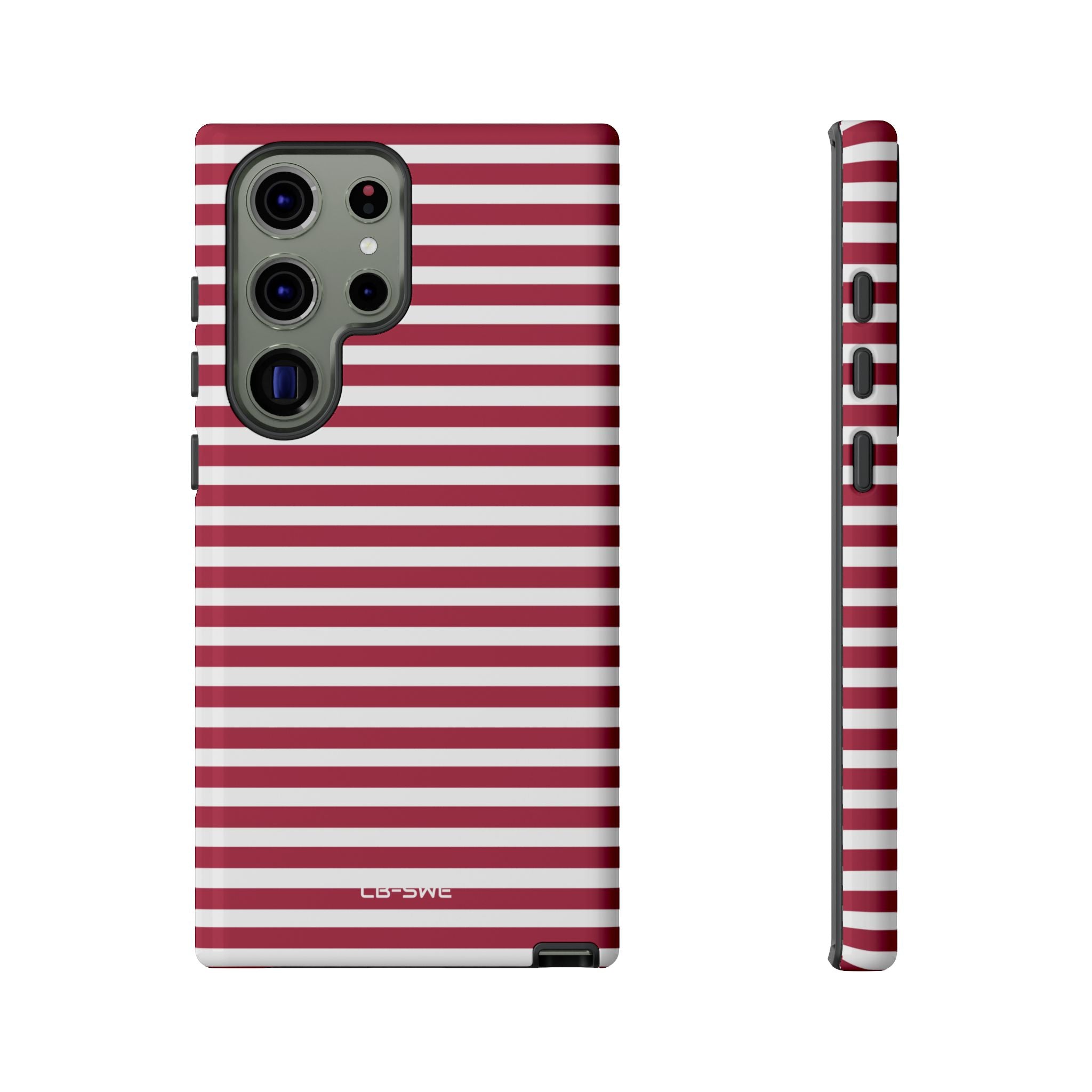 Crimson Stripes Flow - Samsung Case