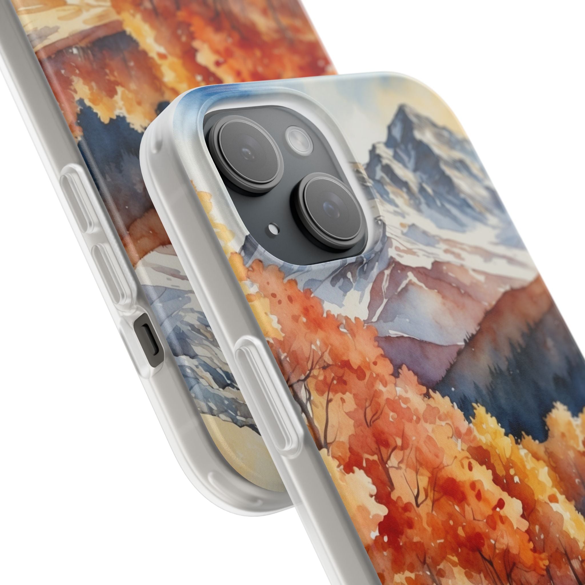 Snowcapped Radiance iPhone 15 Case - Soft