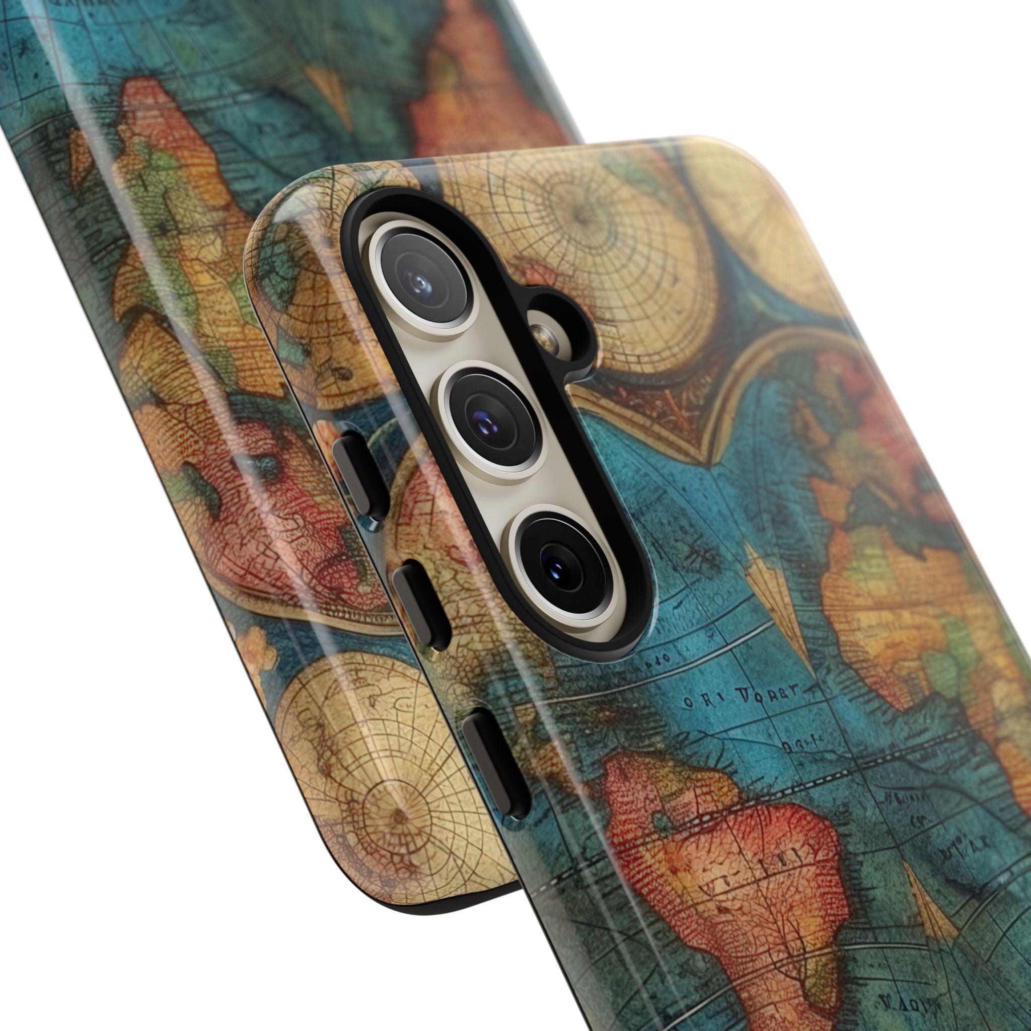 Vintage World Map Samsung S24 - Tough