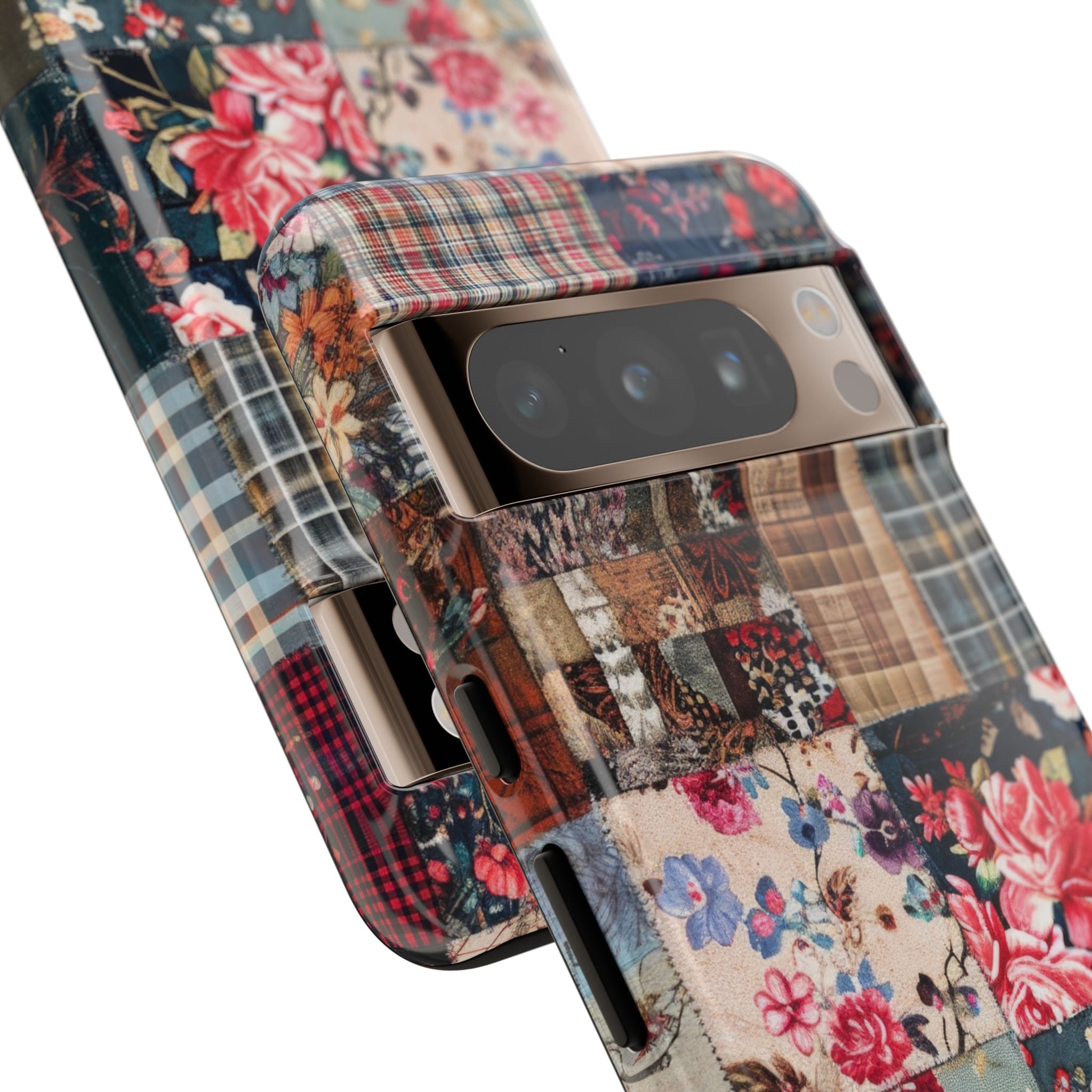 Trapunta patchwork floreale Google Pixel 8 - Tough
