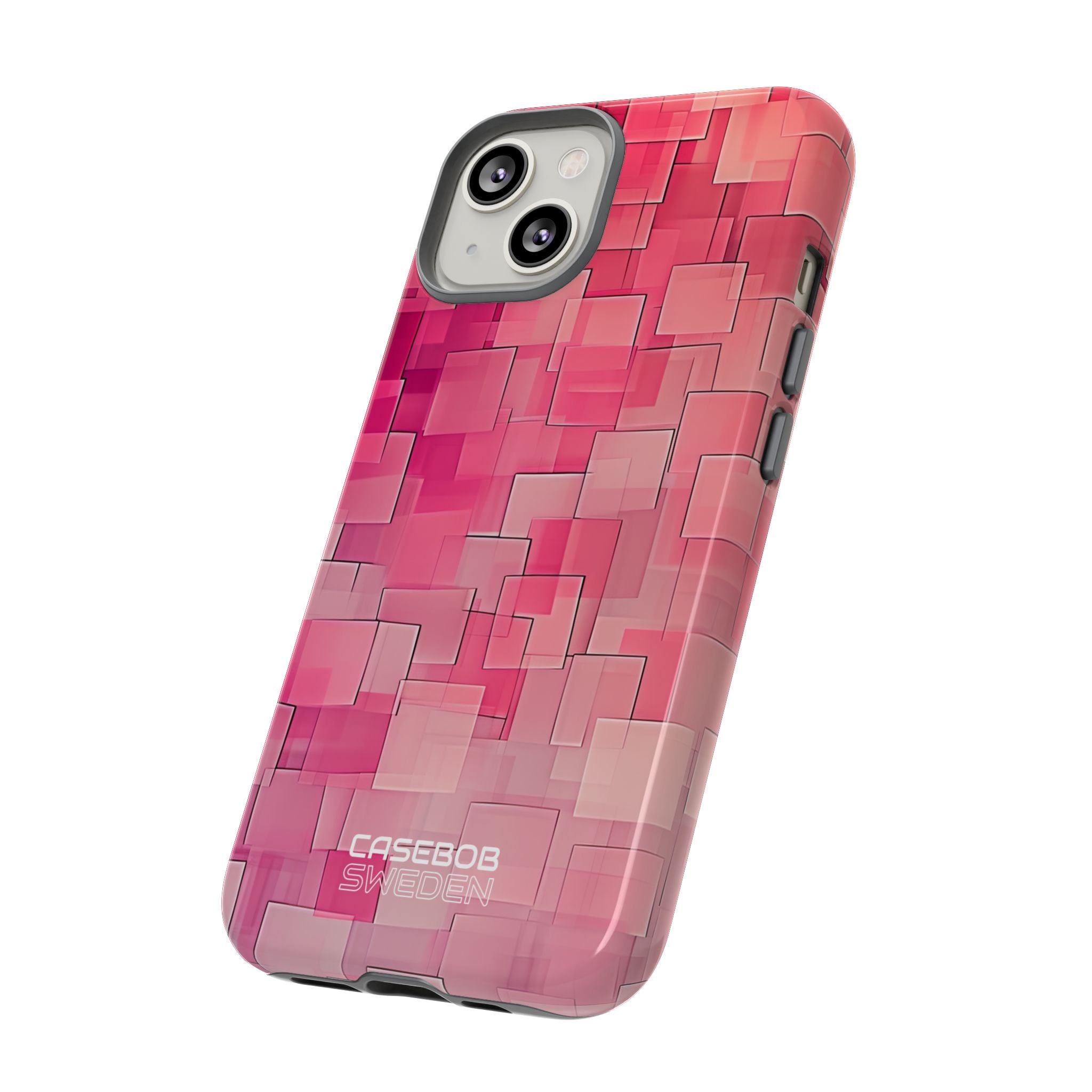 Layered Pink Geometry iPhone 14 - Tough