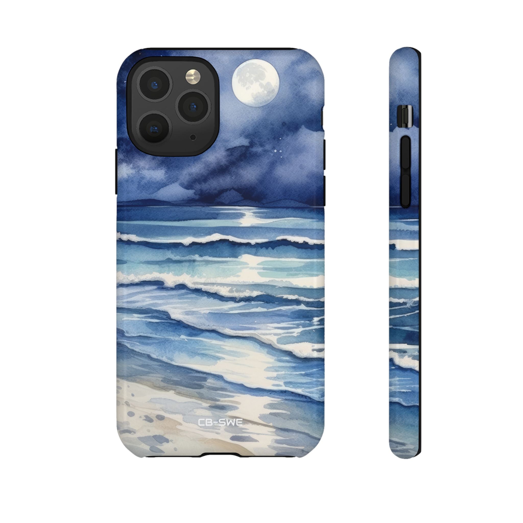 Moonlight Reflects Waves - iPhone Case