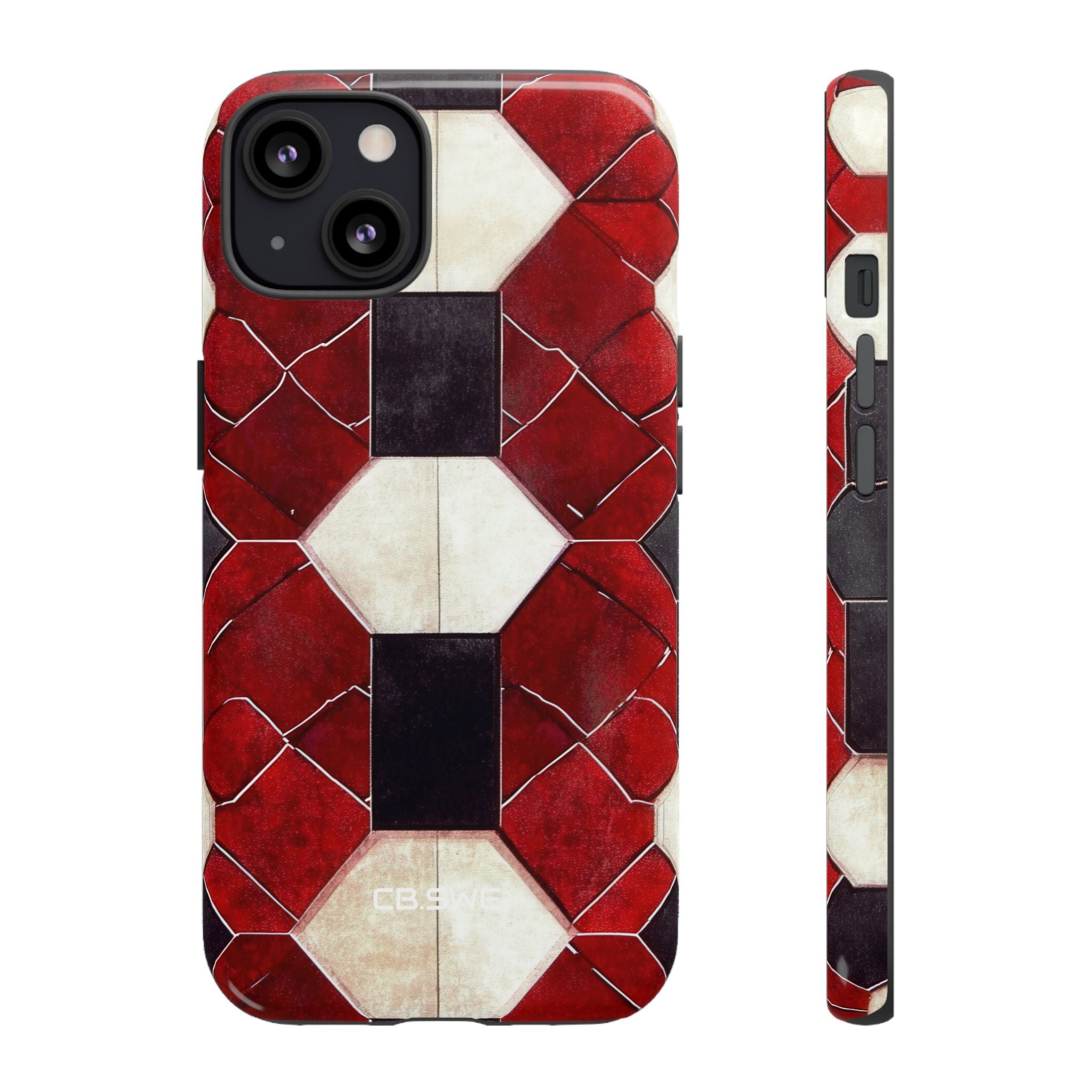 Kaleidoscope Geometric Hexagon Real Gothic Low Resolution iPhone 13 - Tough