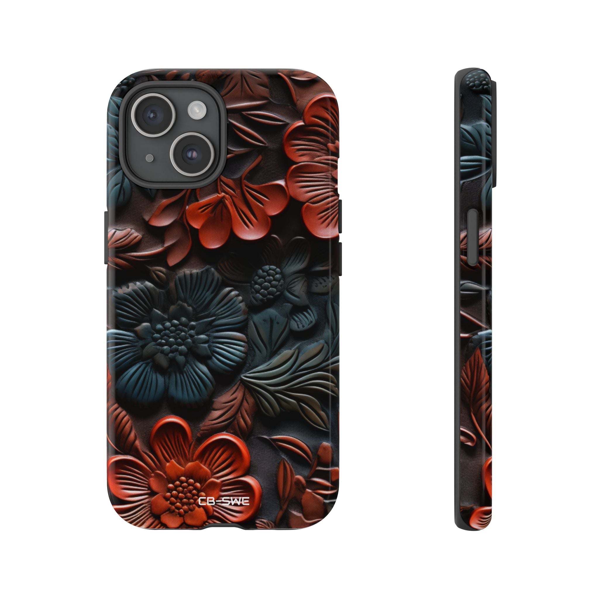 Sculpted Floral Elegance - iPhone Case