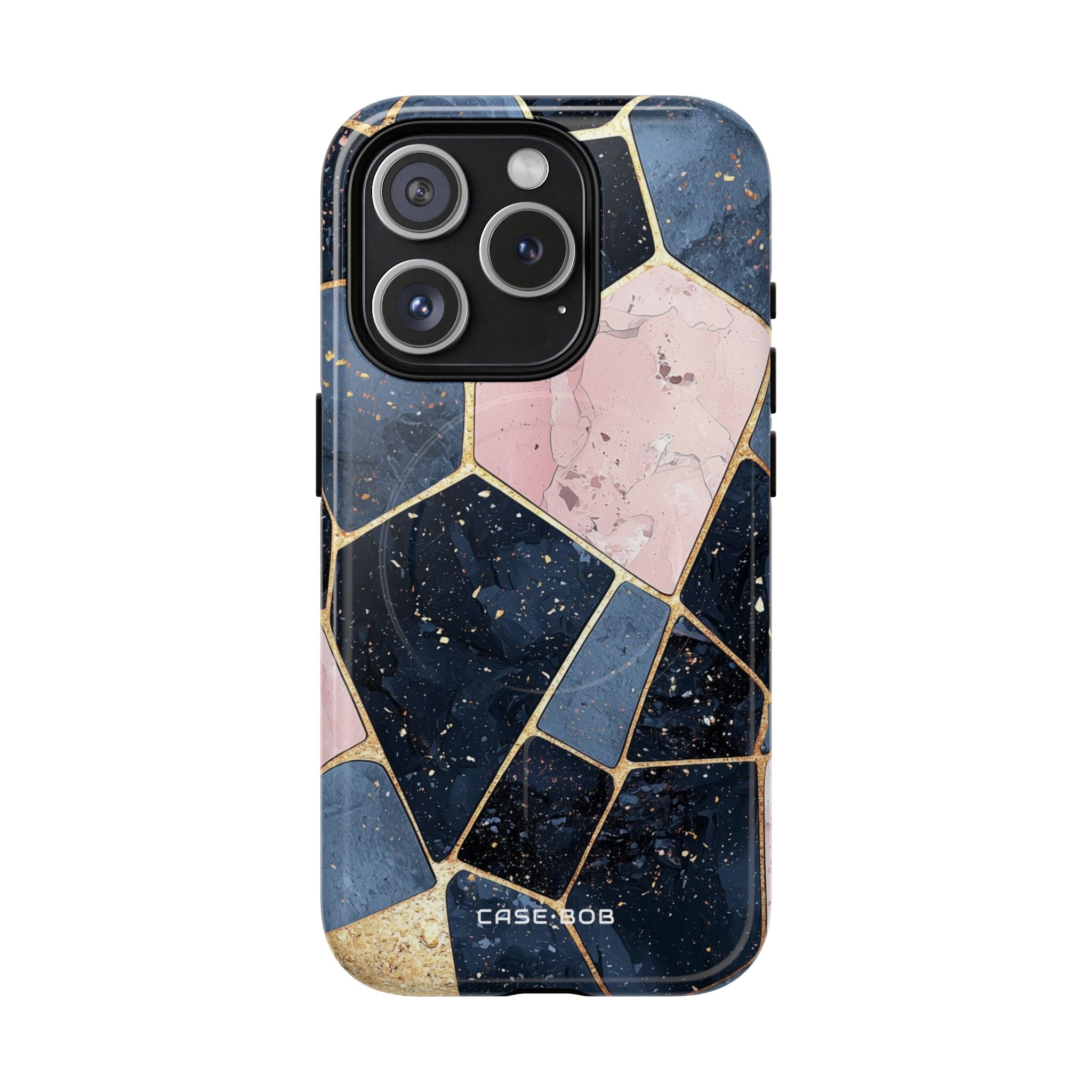 Golden Mosaic iPhone 15 Pro Case - Tough+