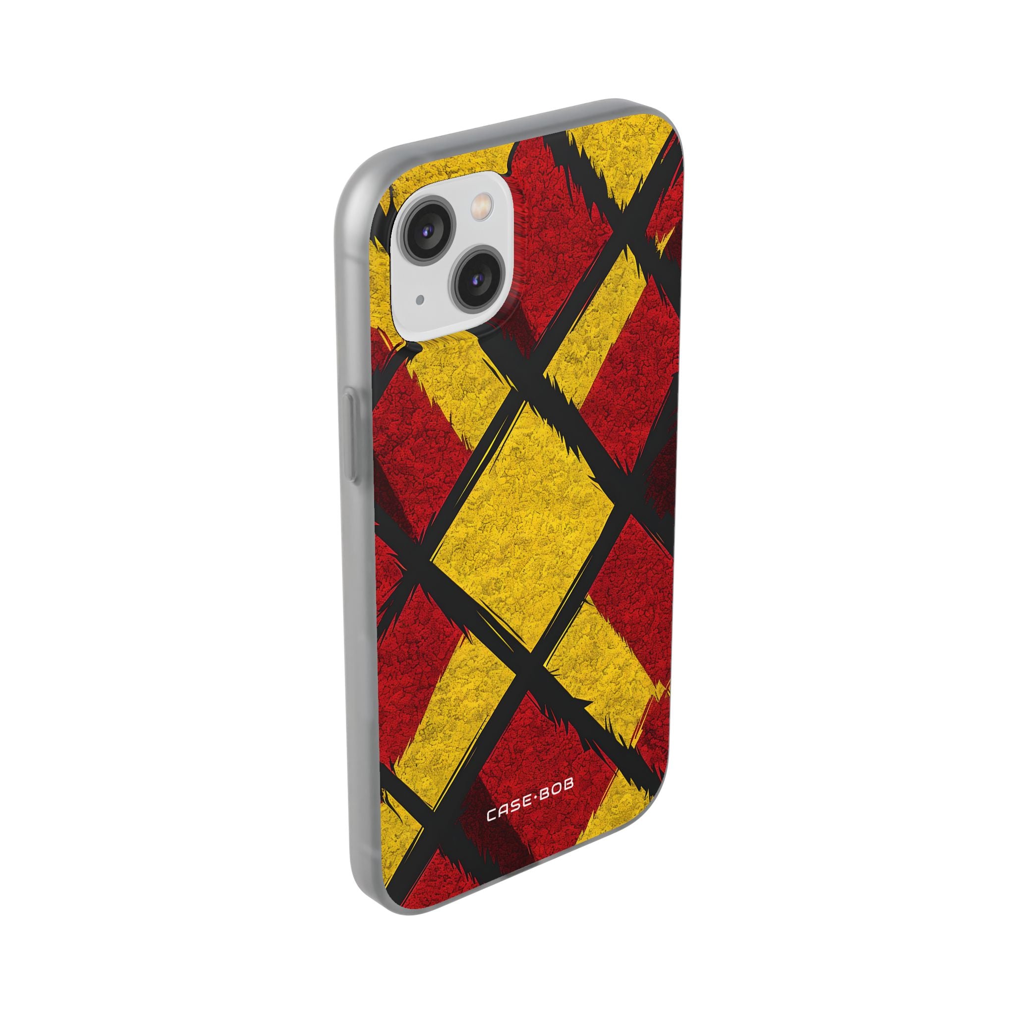 Cracked Diamond Grid iPhone 14 Plus - Soft Case