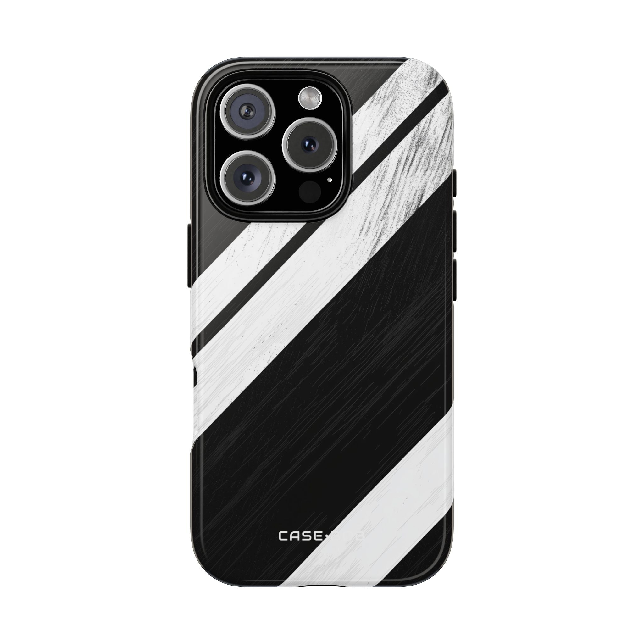 Grainy Stripe Shadow iPhone 16 Pro Case - Tough