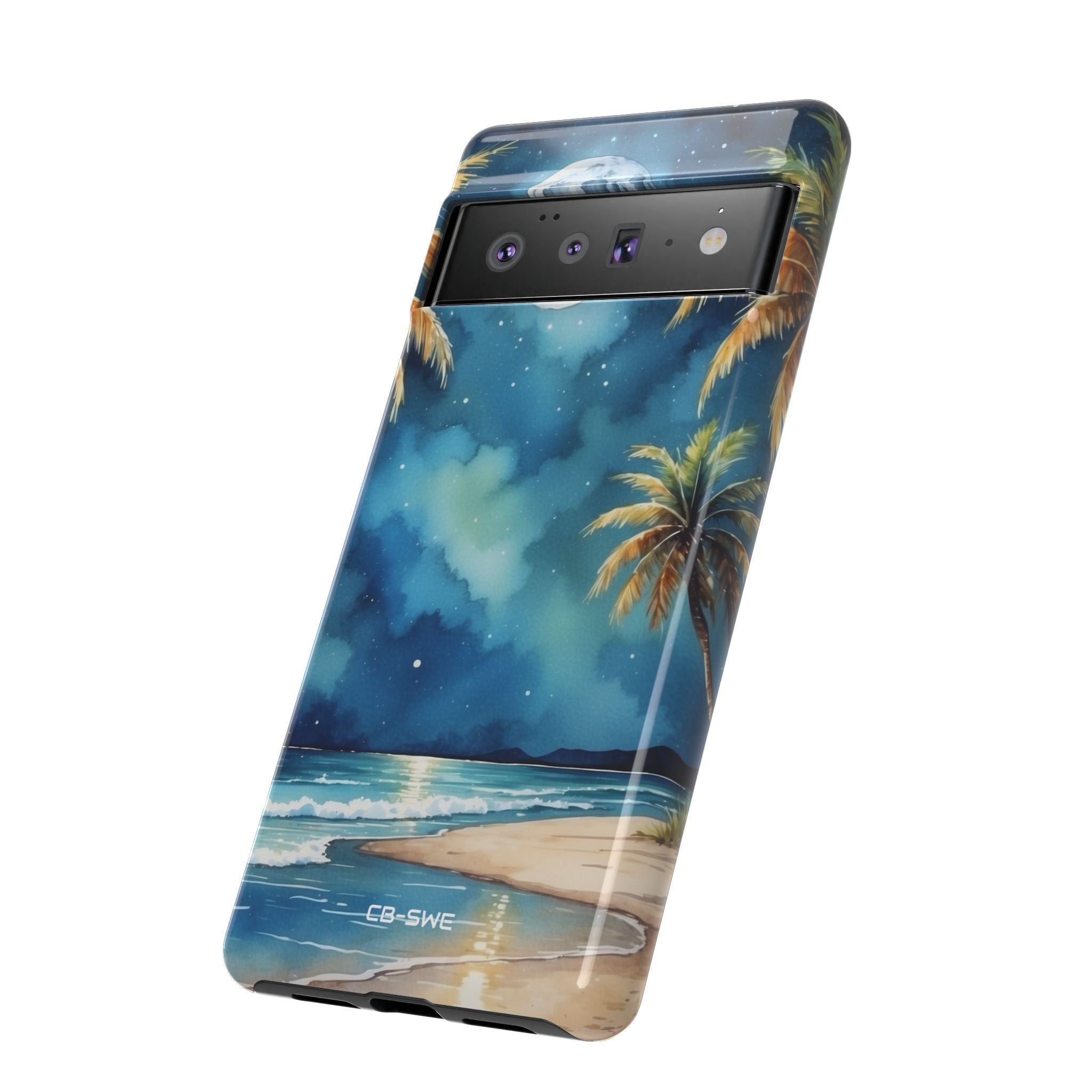 Moonlight Kisses Waves - Google Pixel Case