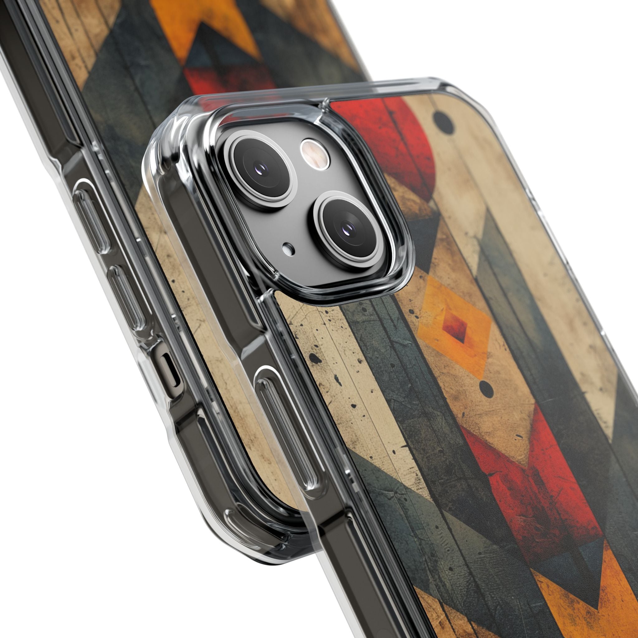 Geometric Fire Rise iPhone 14 - Impact Clear+
