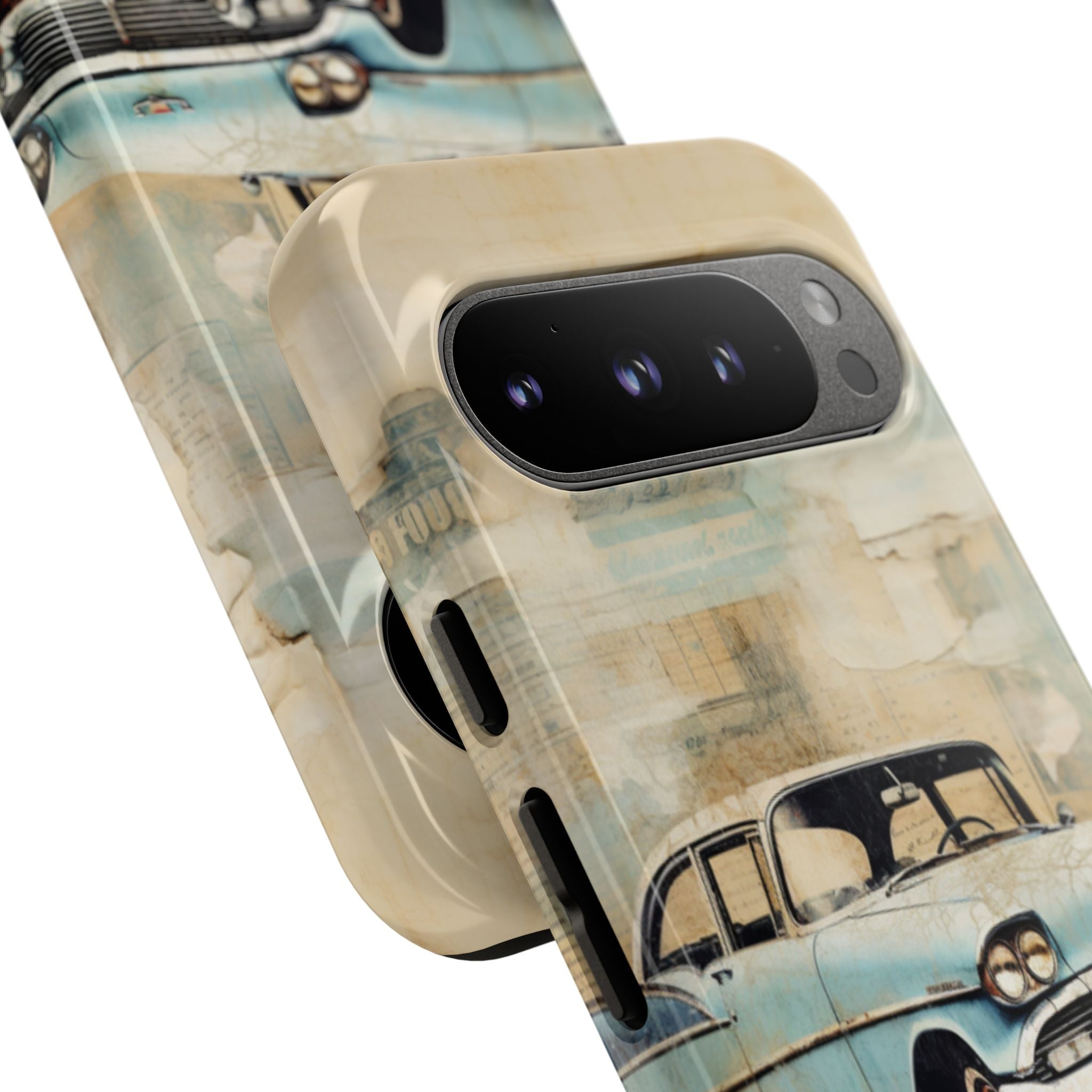 Vintage Car Collage - Google Pixel Case