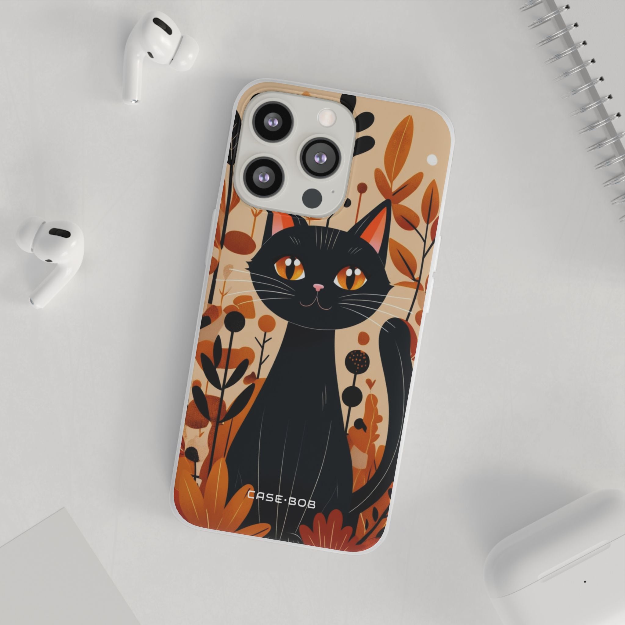 Black Cat Glow iPhone 13 Pro - Soft