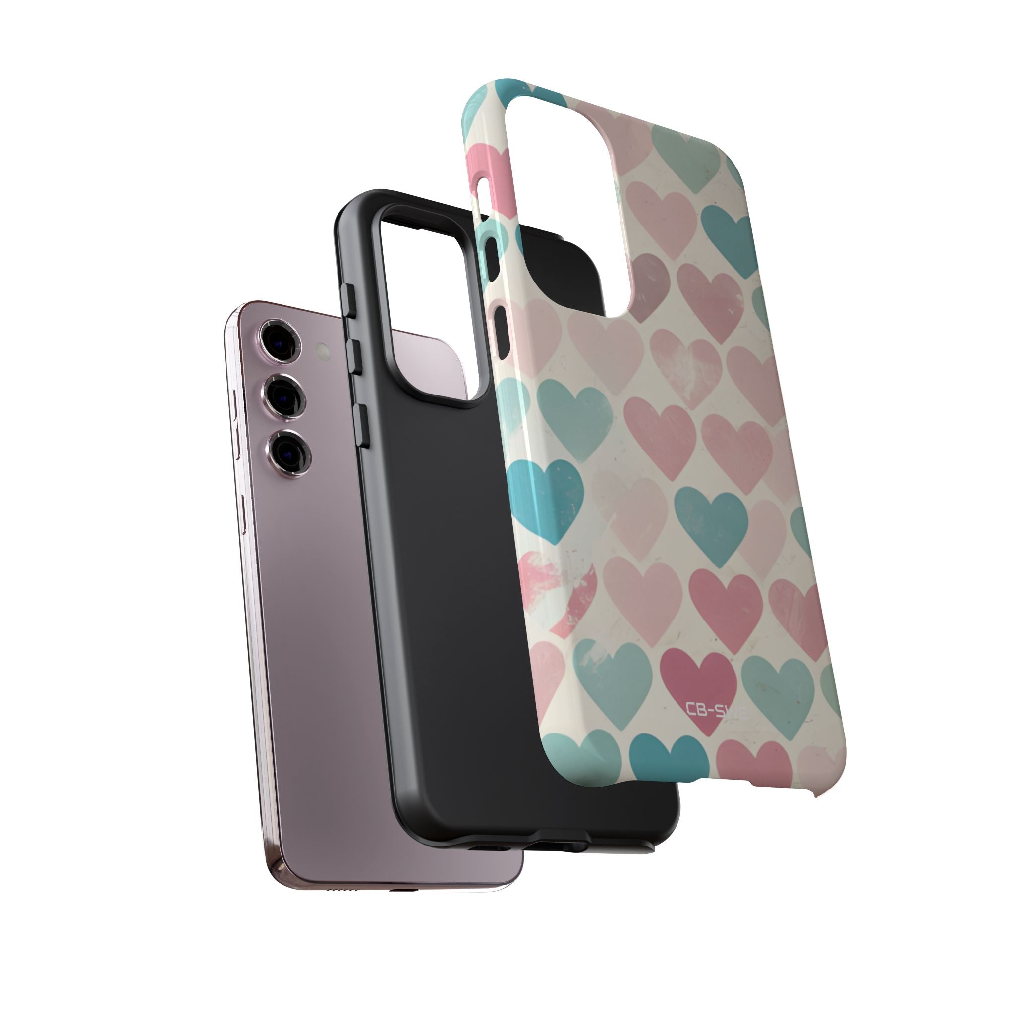 Retro Hearts Symmetry - Samsung Case