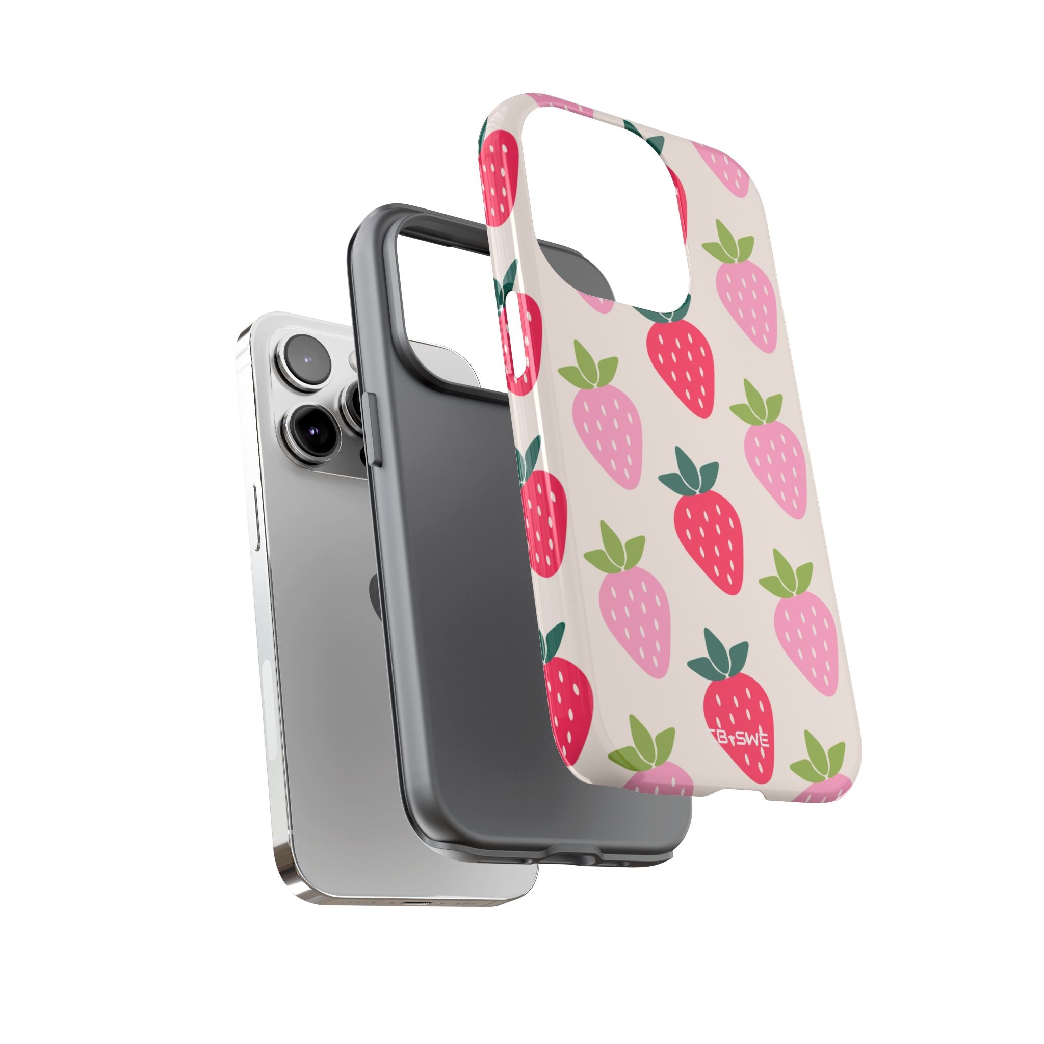Vibrant Strawberry Rhythm - iPhone Case
