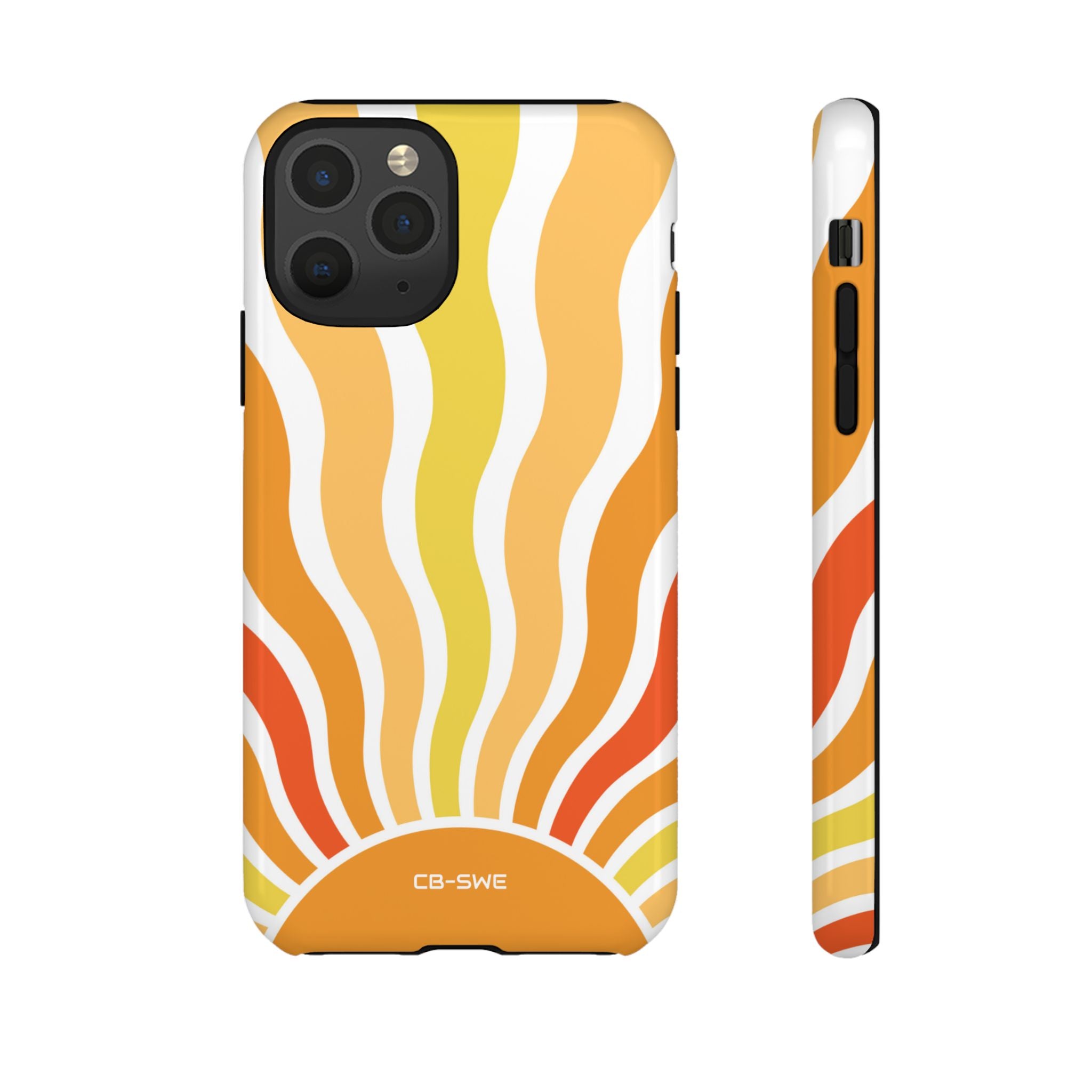 Retro Sunshine Waves - iPhone Case