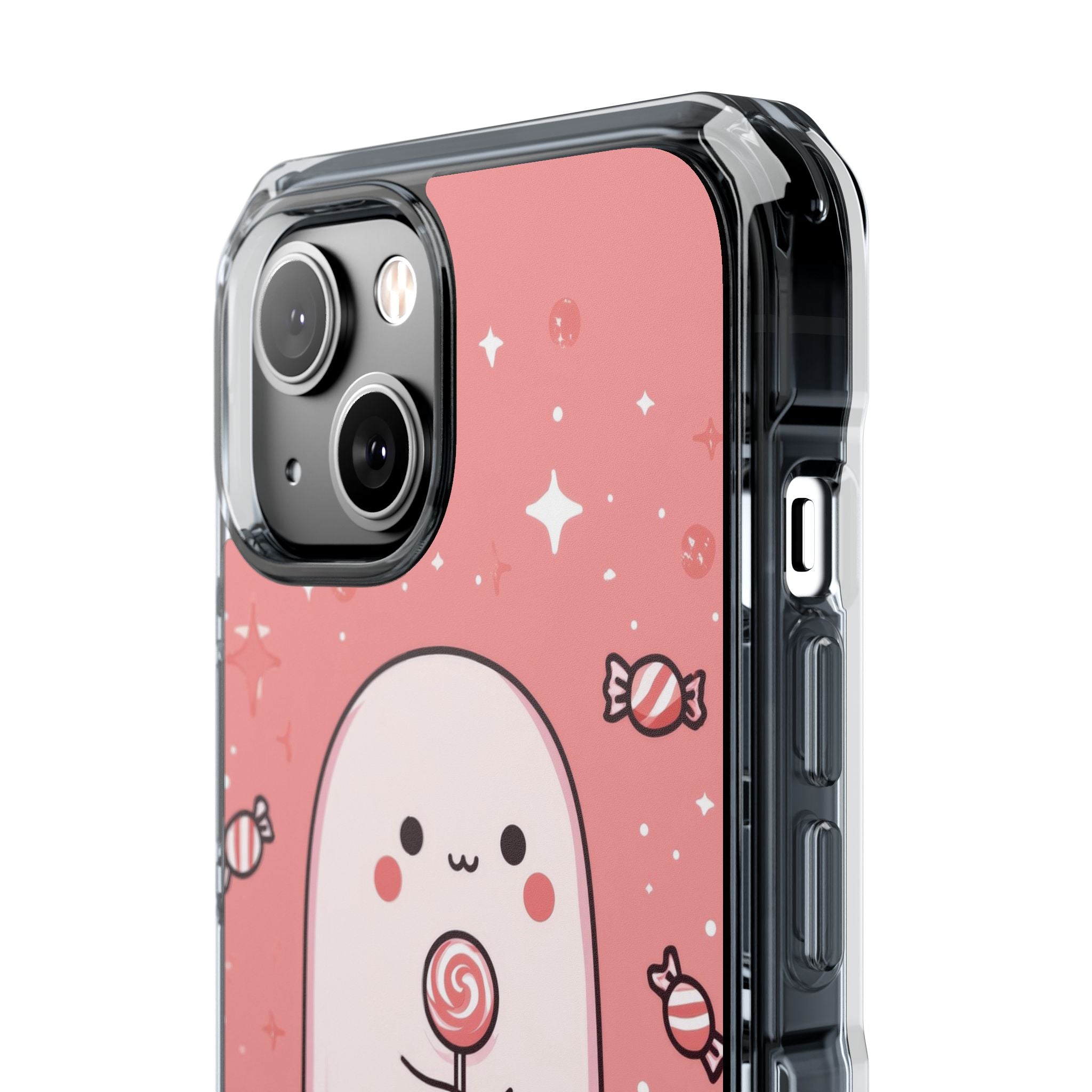 Cute Ghost Holds Candy iPhone Case - Impact