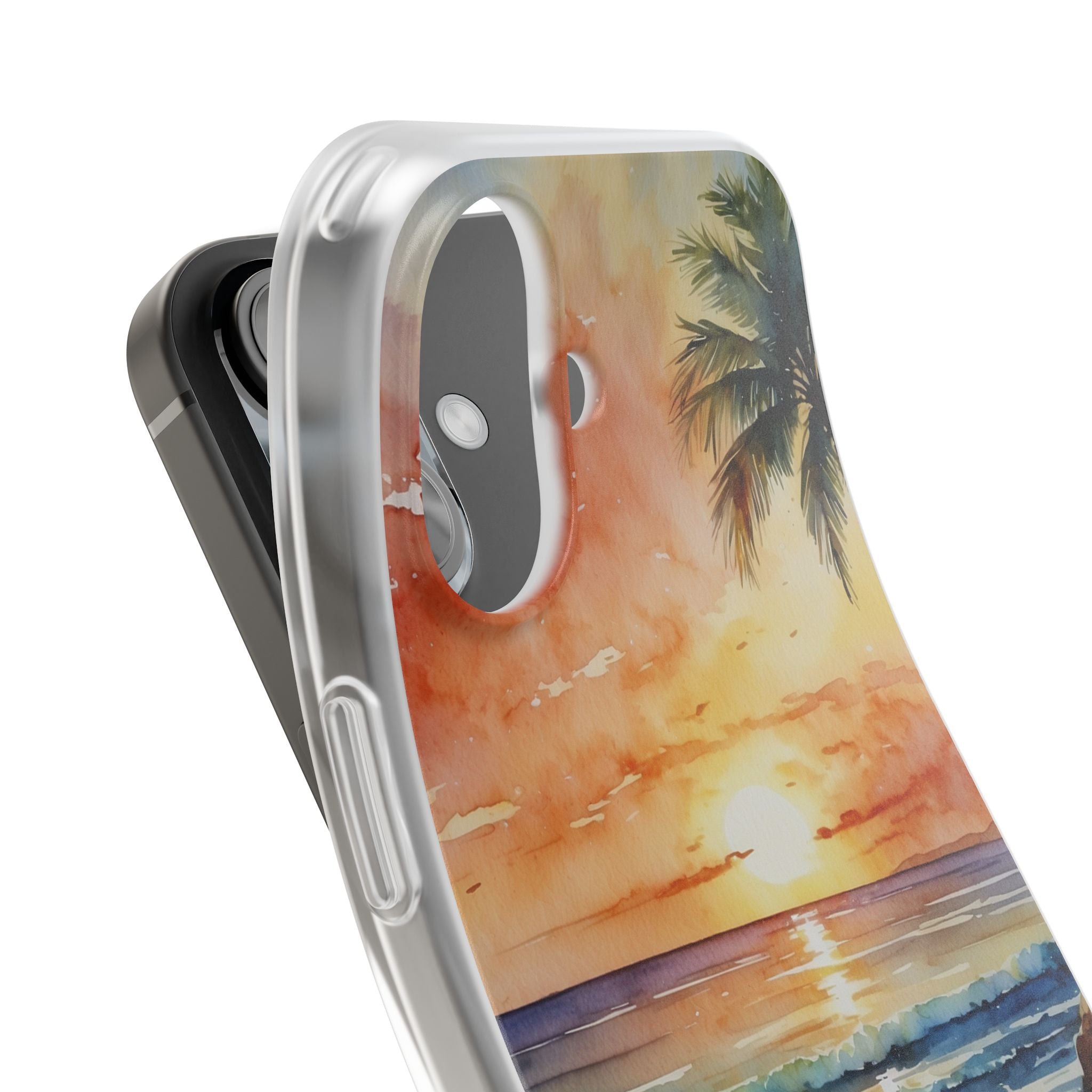 Sunset Palm iPhone 16 Case - Soft