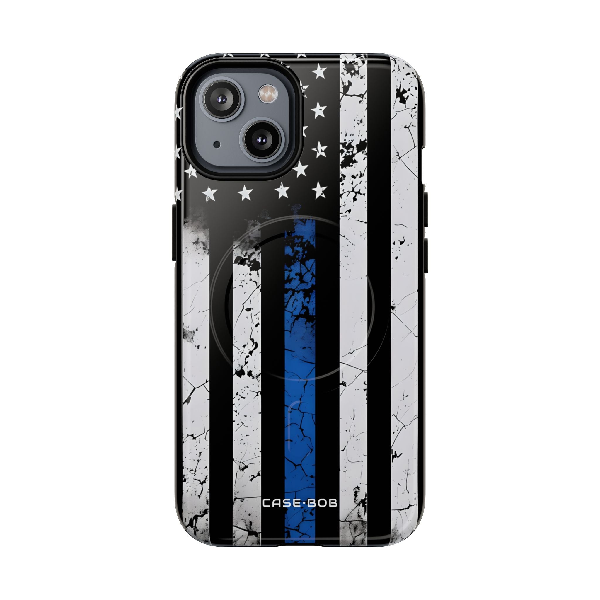 Blue Stripe Flag iPhone 14 Case - Tough+
