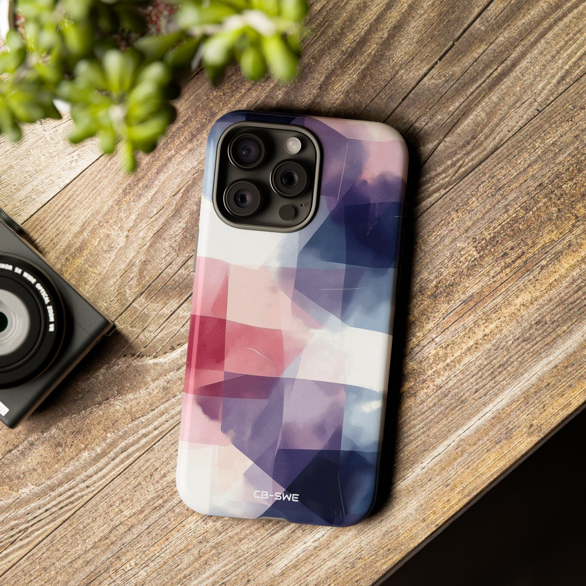 Fluid Shapes Merge - iPhone Case