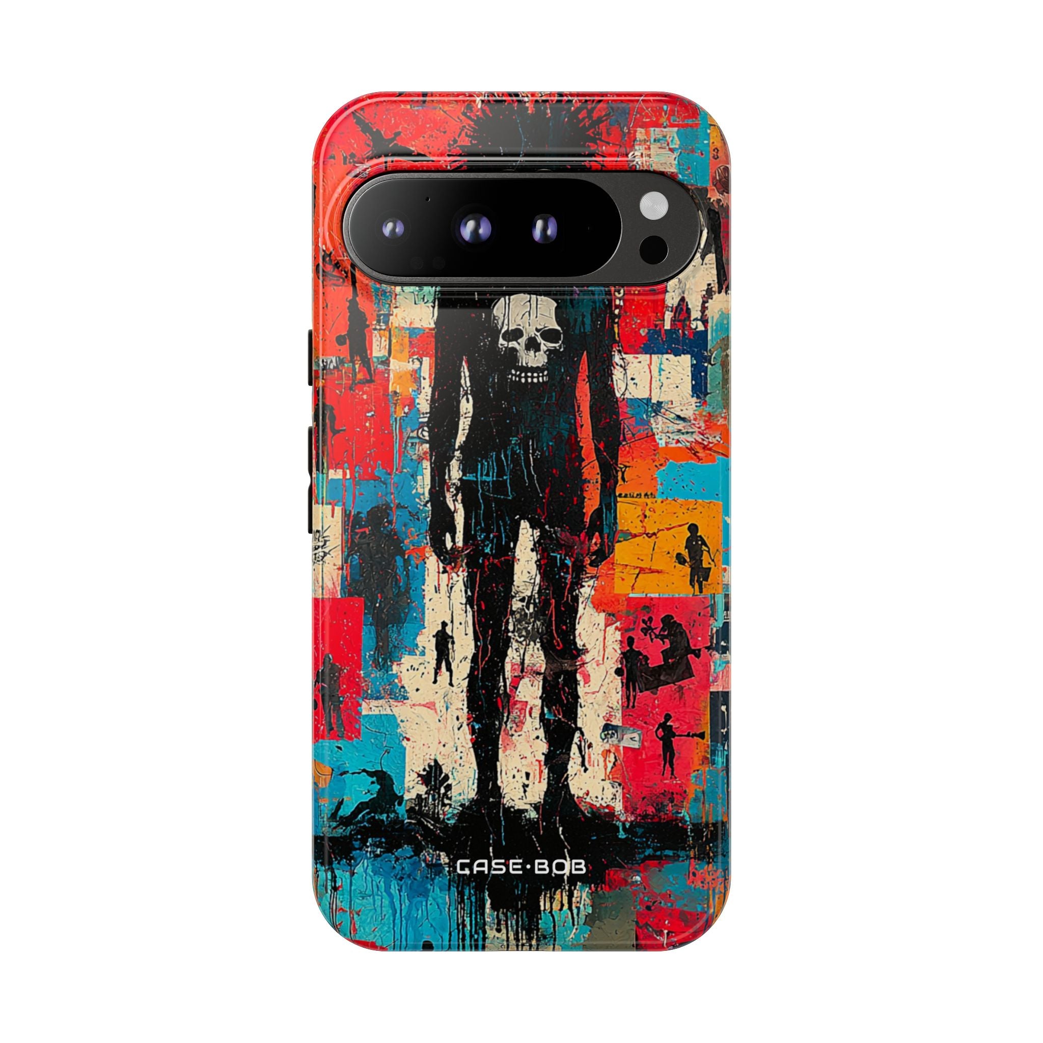 Spiky Skull Silhouette Google Pixel 9 Pro XL Case - Tough