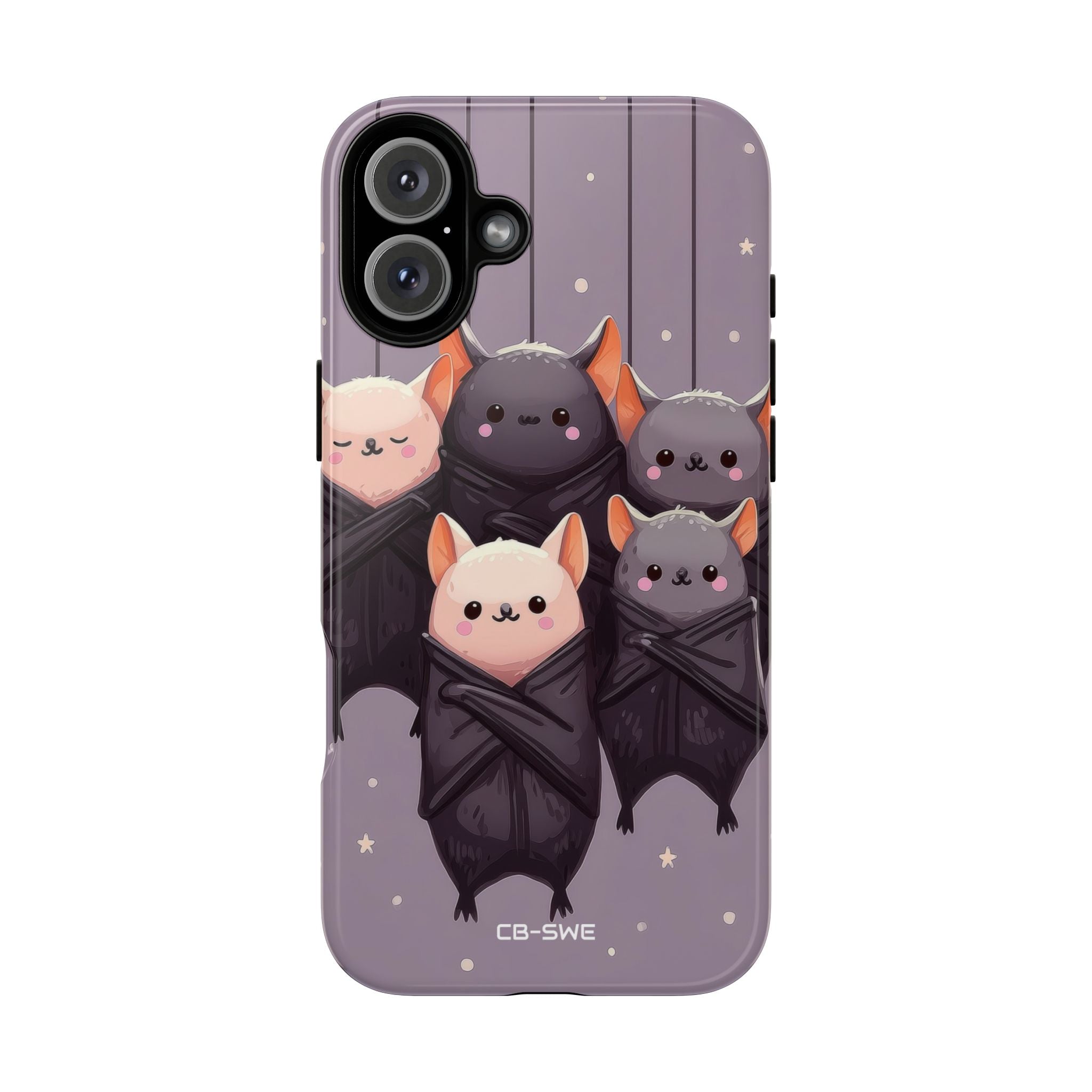 Playful Bats Hang - iPhone Case