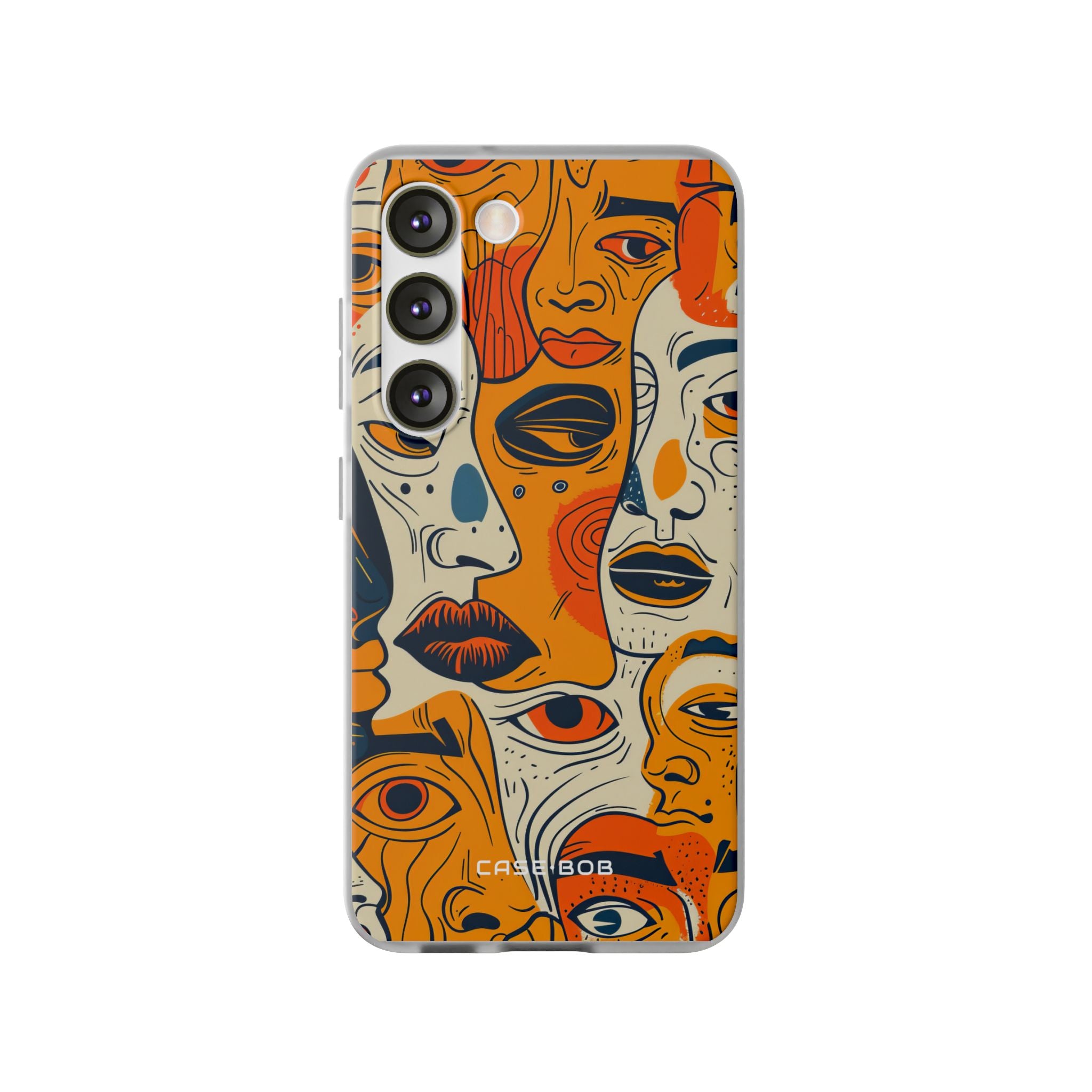 Tangled Faces Sunset Samsung S23 Case - Soft
