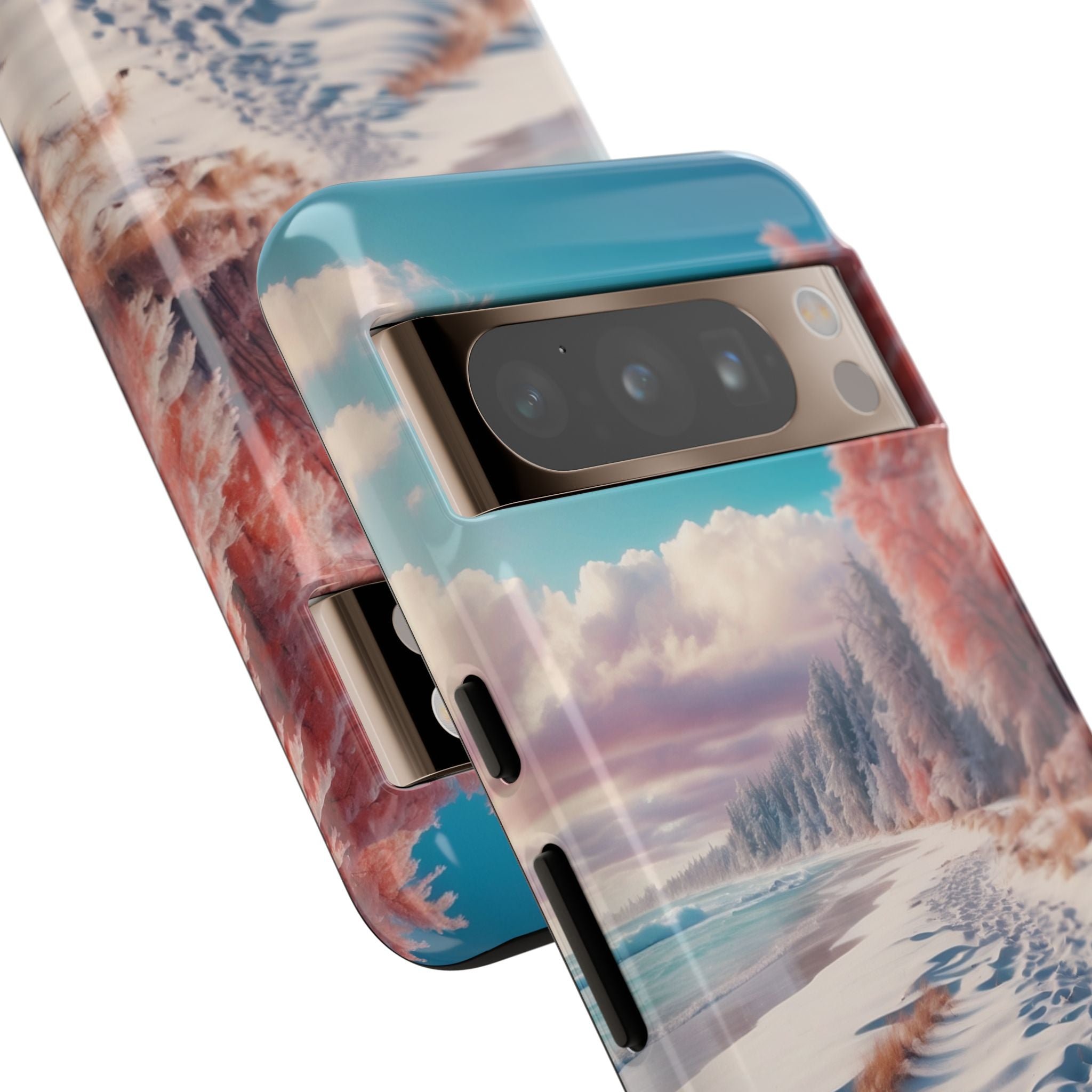 Snowy Footprints Google Pixel 8 Pro Case - Tough