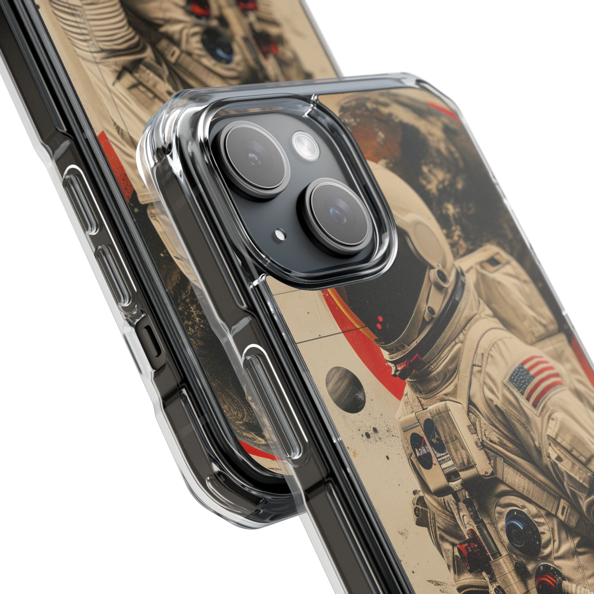 Cosmic Voyager Drift iPhone 15 - Impact Clear+