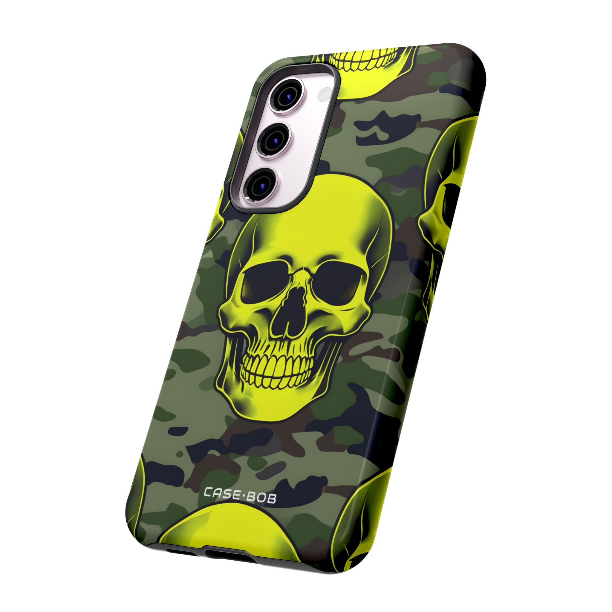Neon Skull Camo Samsung S23 Plus Case - Tough