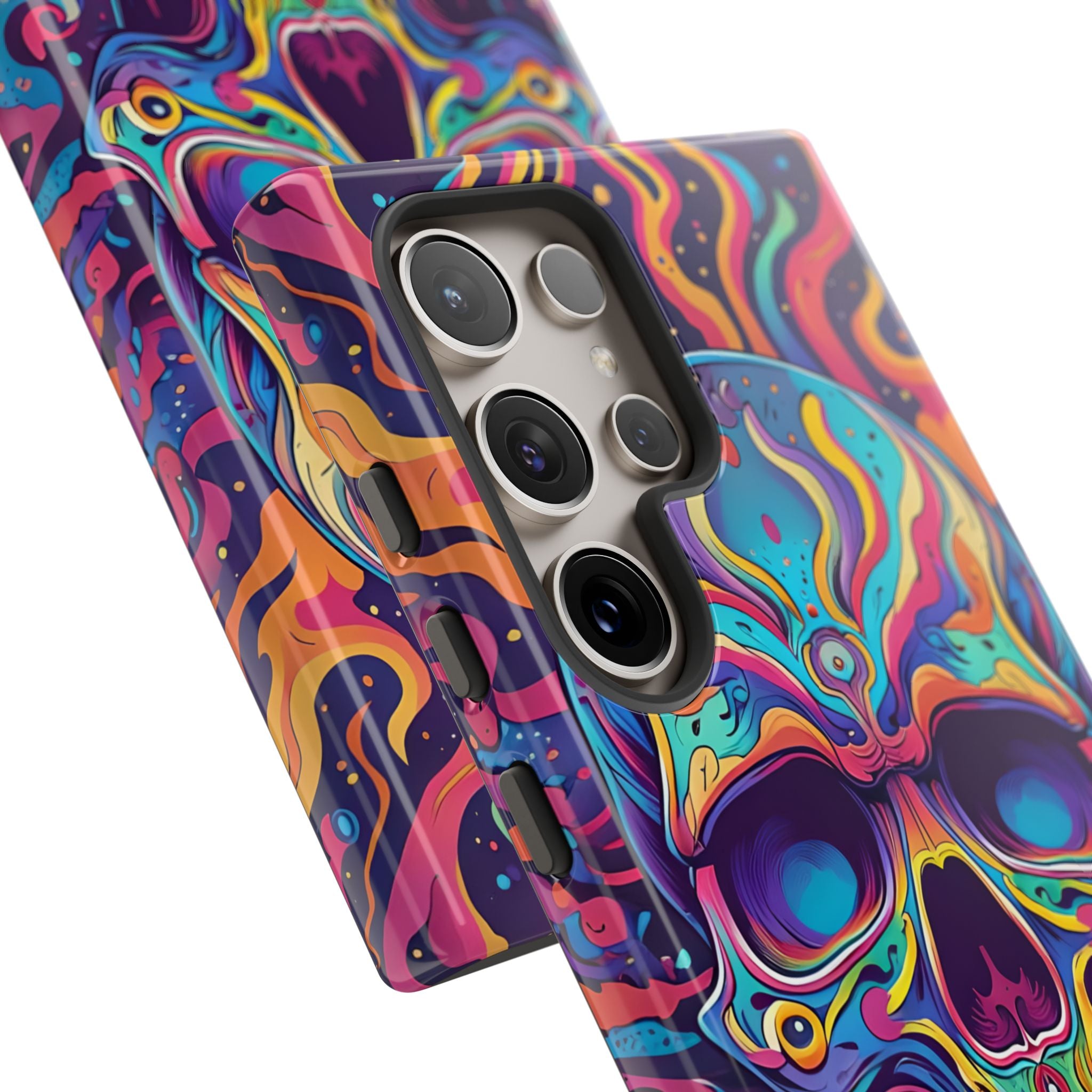 Flaming Skull Samsung S24 Ultra Case - Tough