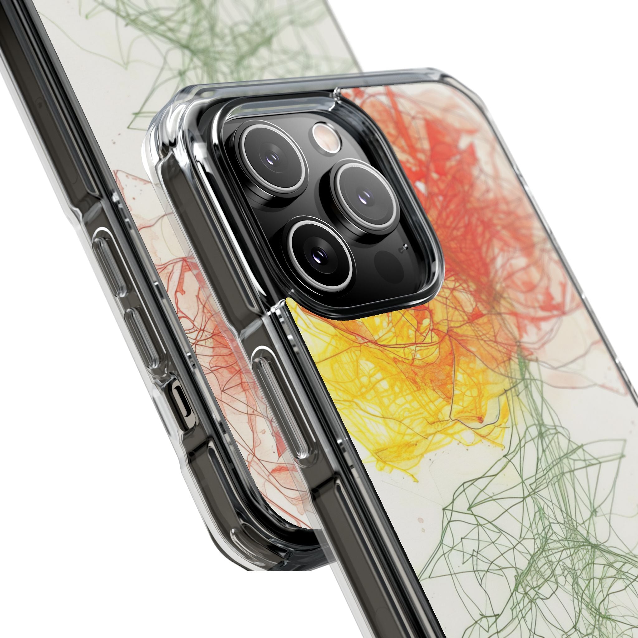 Fiery Blossom Tangle iPhone 14 - Impact Clear+
